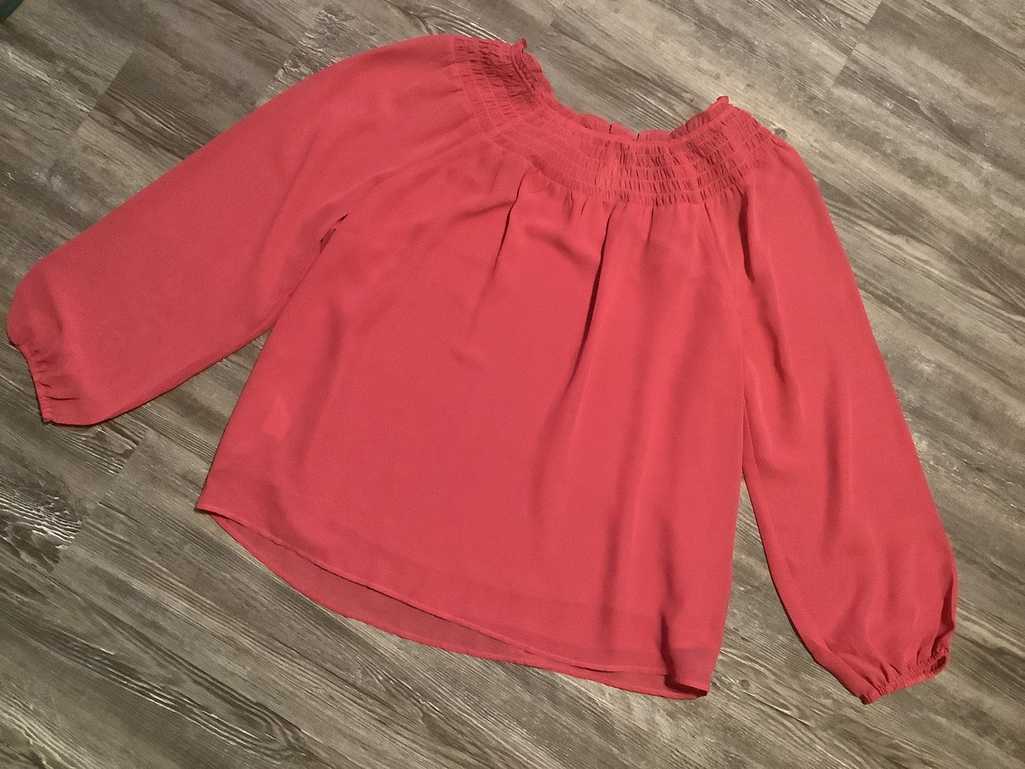 Pink Top Long Sleeve Loft, Size M