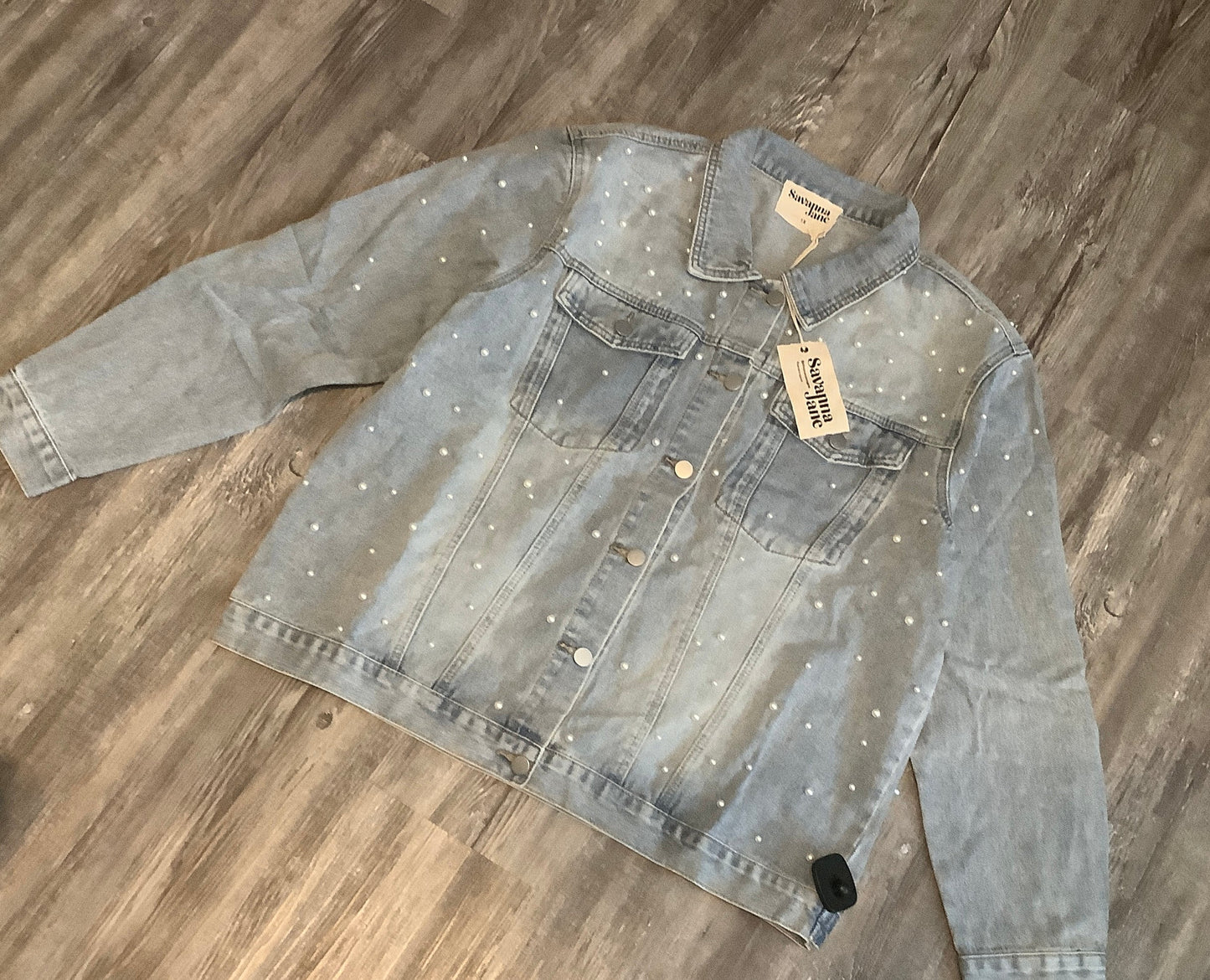 Blue Denim Jacket Denim Savanna Jane, Size 2x