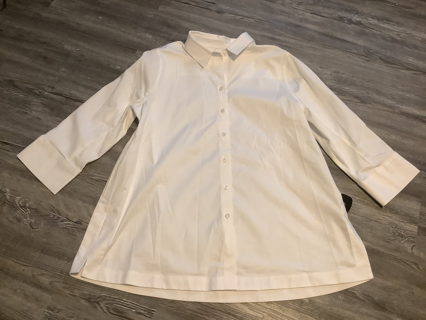 White Top Long Sleeve Chicos, Size L