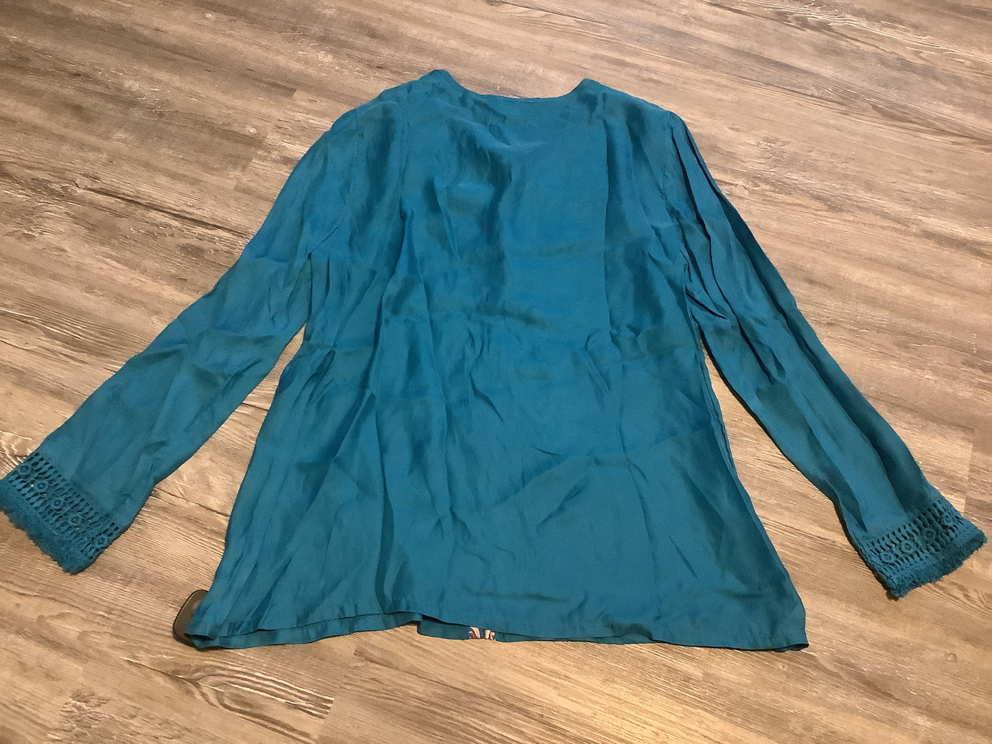 Blue Top Long Sleeve Sundance, Size L