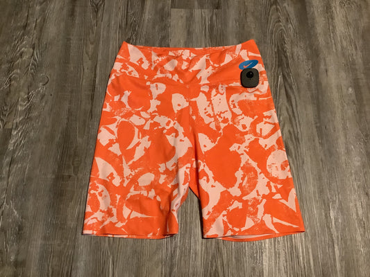 Athletic Shorts By Nike Apparel In Orange, Size: M