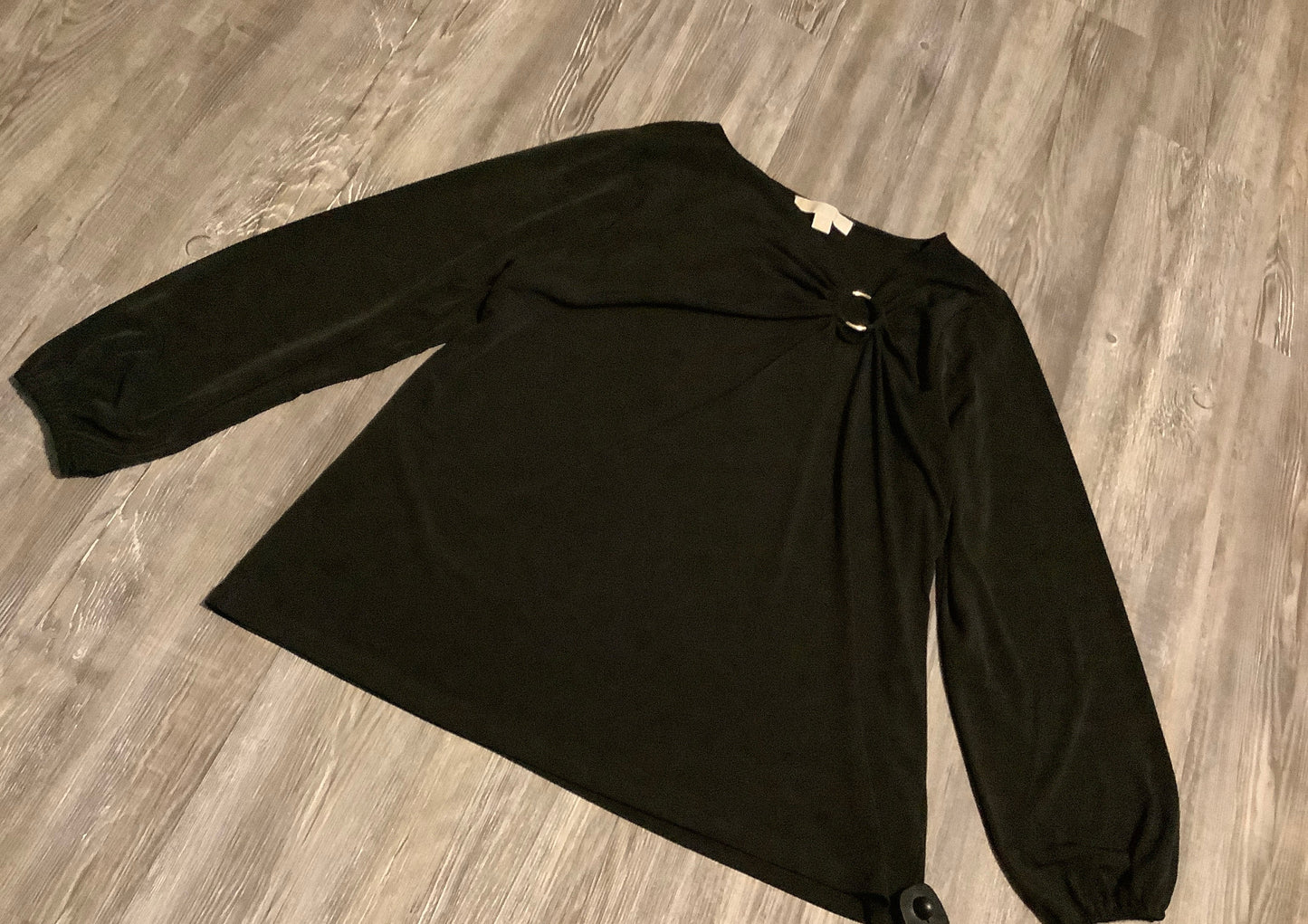 Top Long Sleeve By Michael Kors In Black, Size: 1x