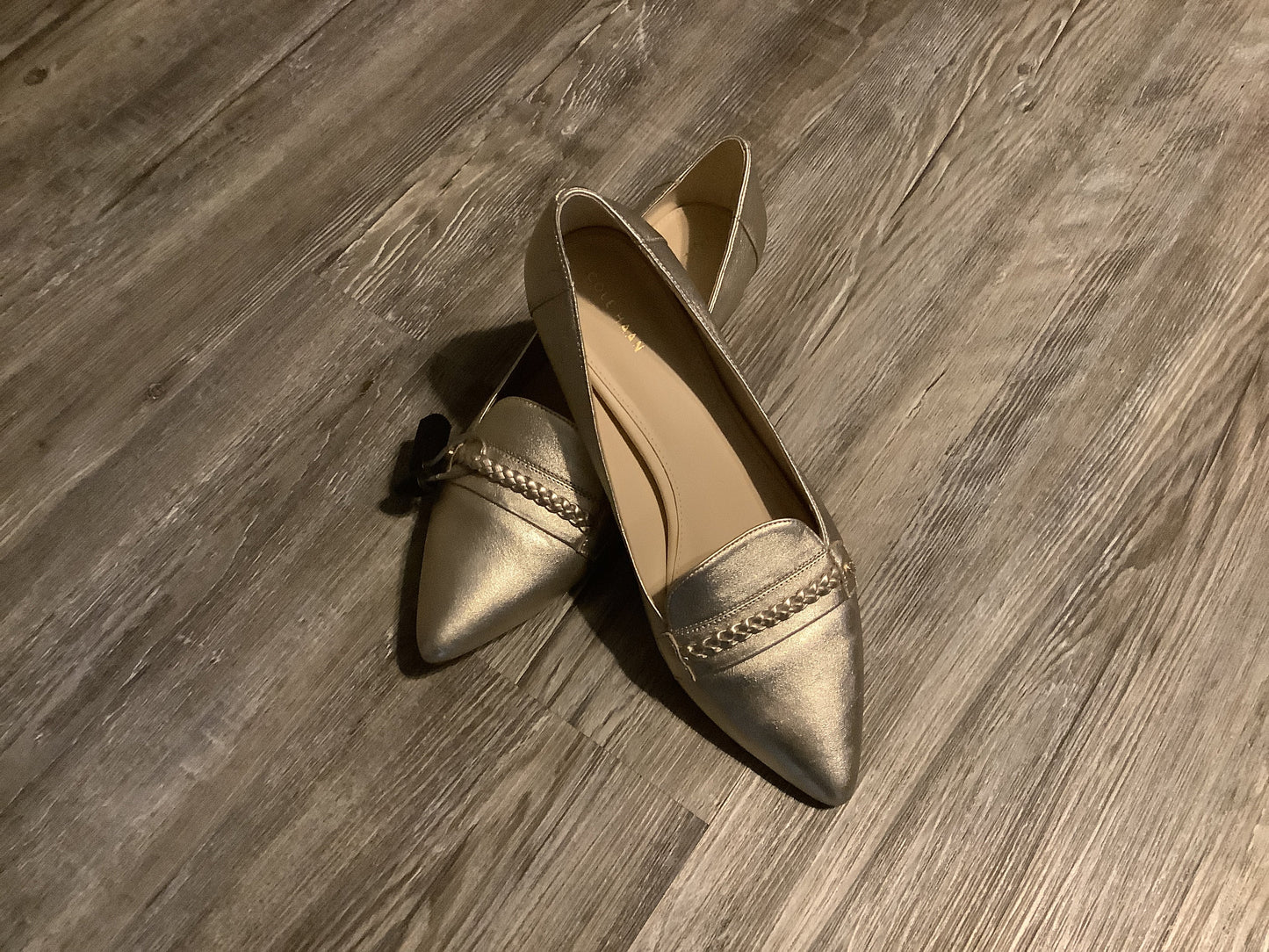 Shoes Heels Block By Cole-haan In Gold, Size: 10.5