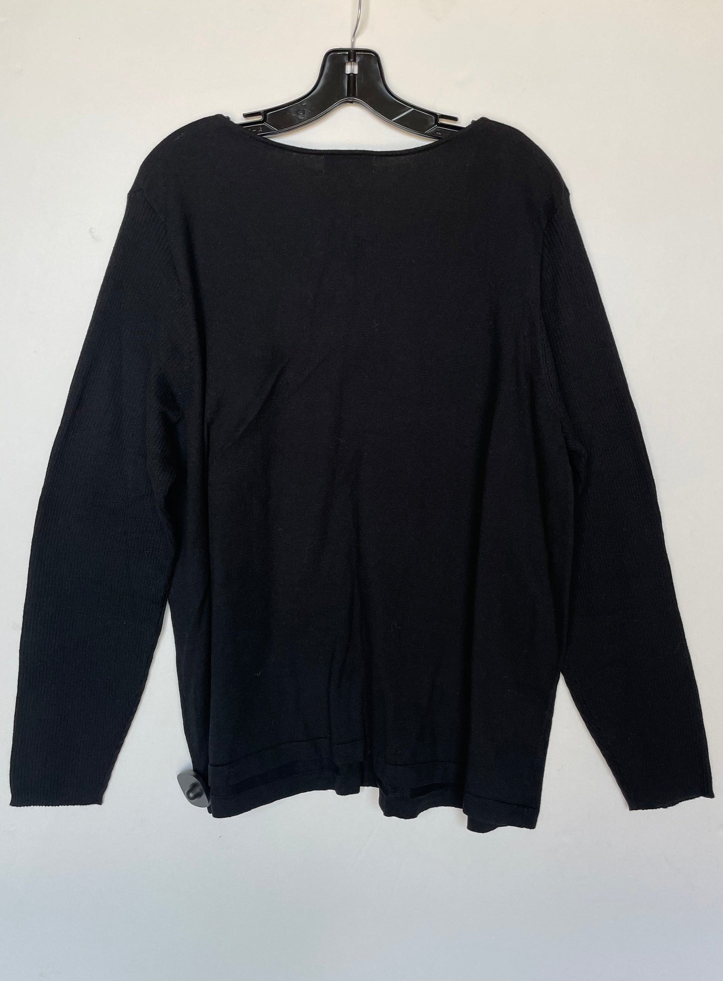 Sweater By Kim Rogers In Black, Size: 2x