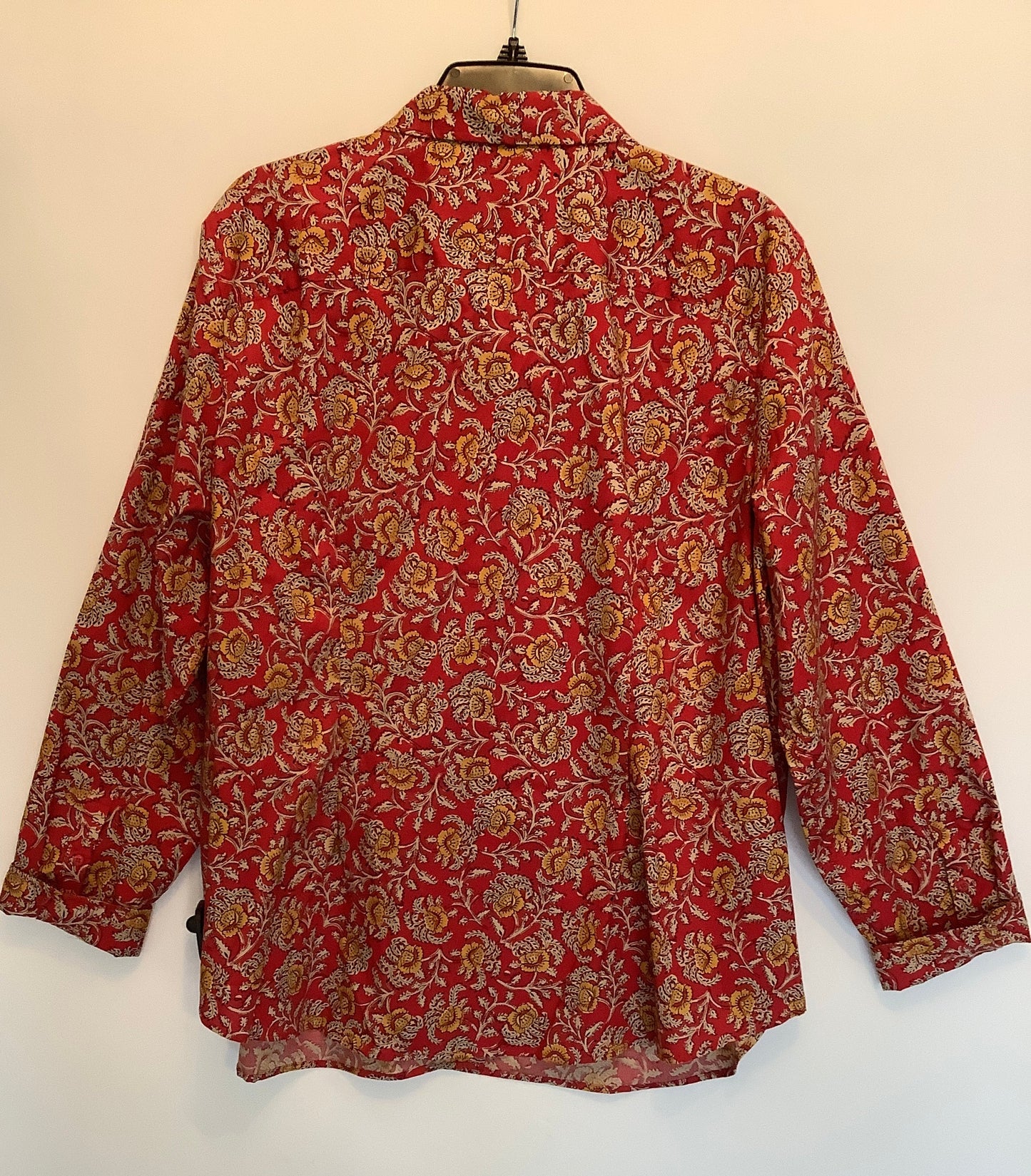 Top Long Sleeve By Chaps In Red, Size: 2x