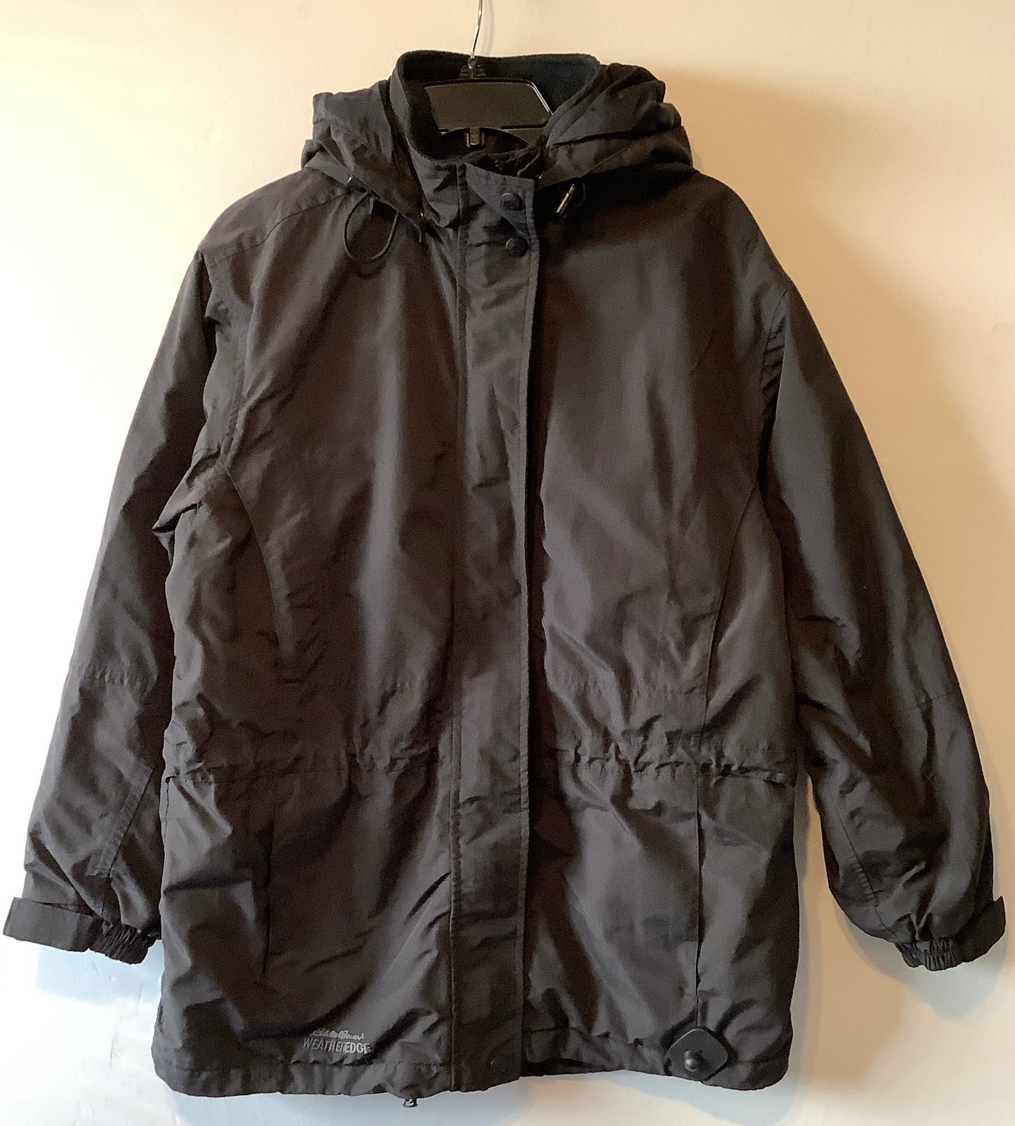 Coat Parka By Eddie Bauer In Black, Size: M