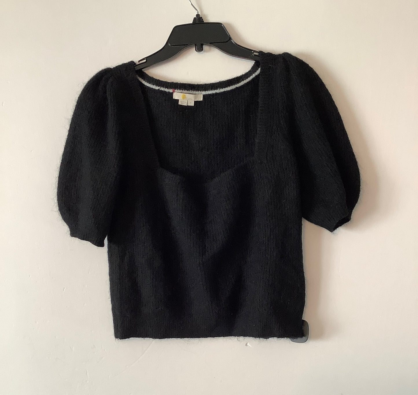 Sweater Short Sleeve By Boden In Black, Size: M