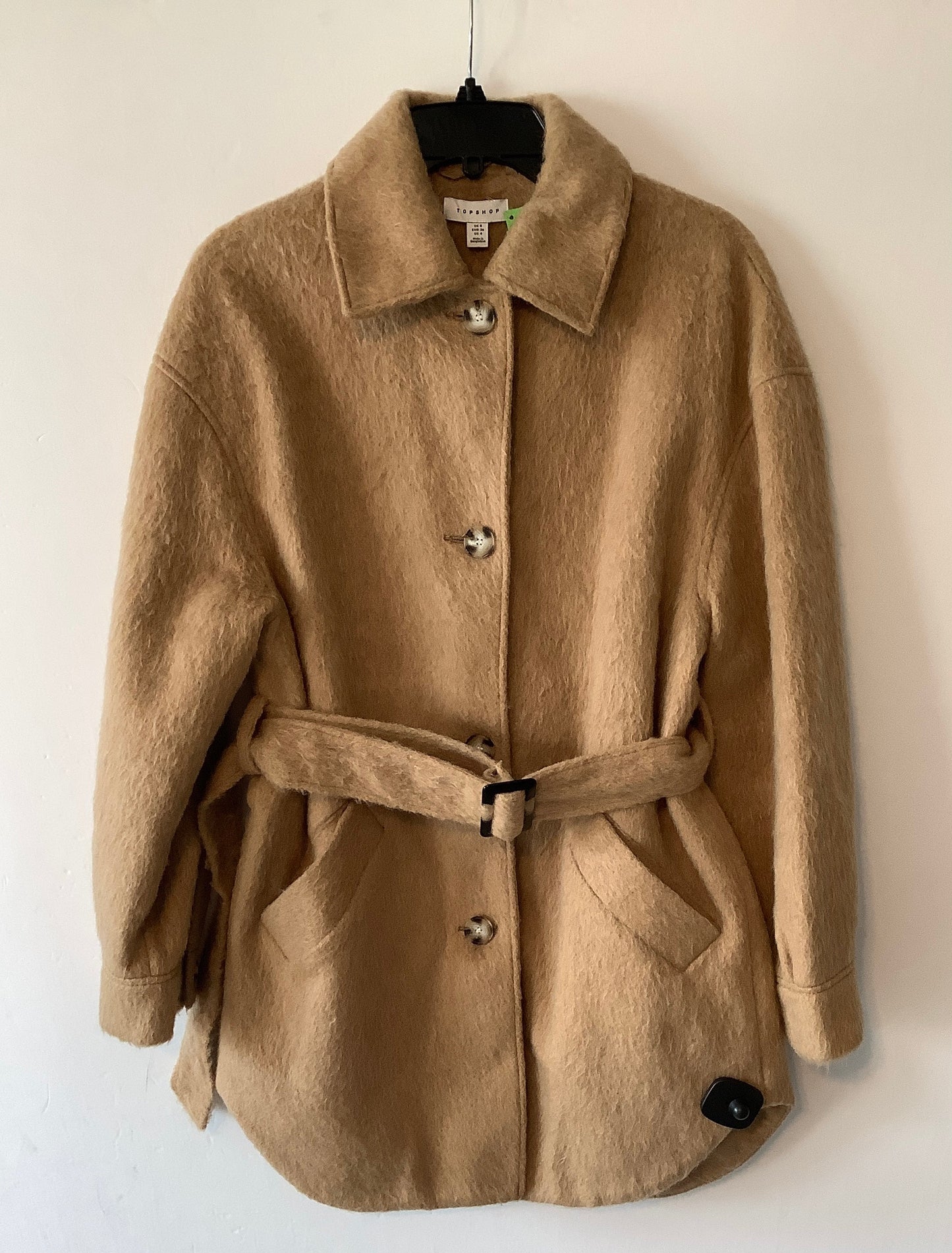 Coat Other By Topshop In Tan, Size: S