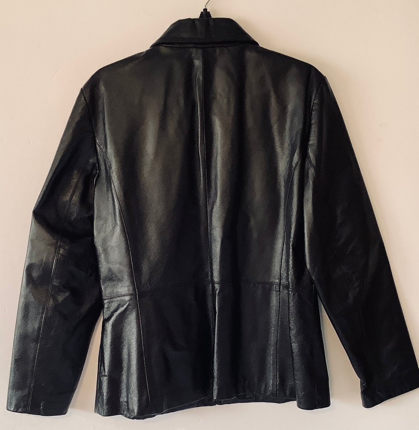 Jacket Leather By Cmc In Black, Size: L