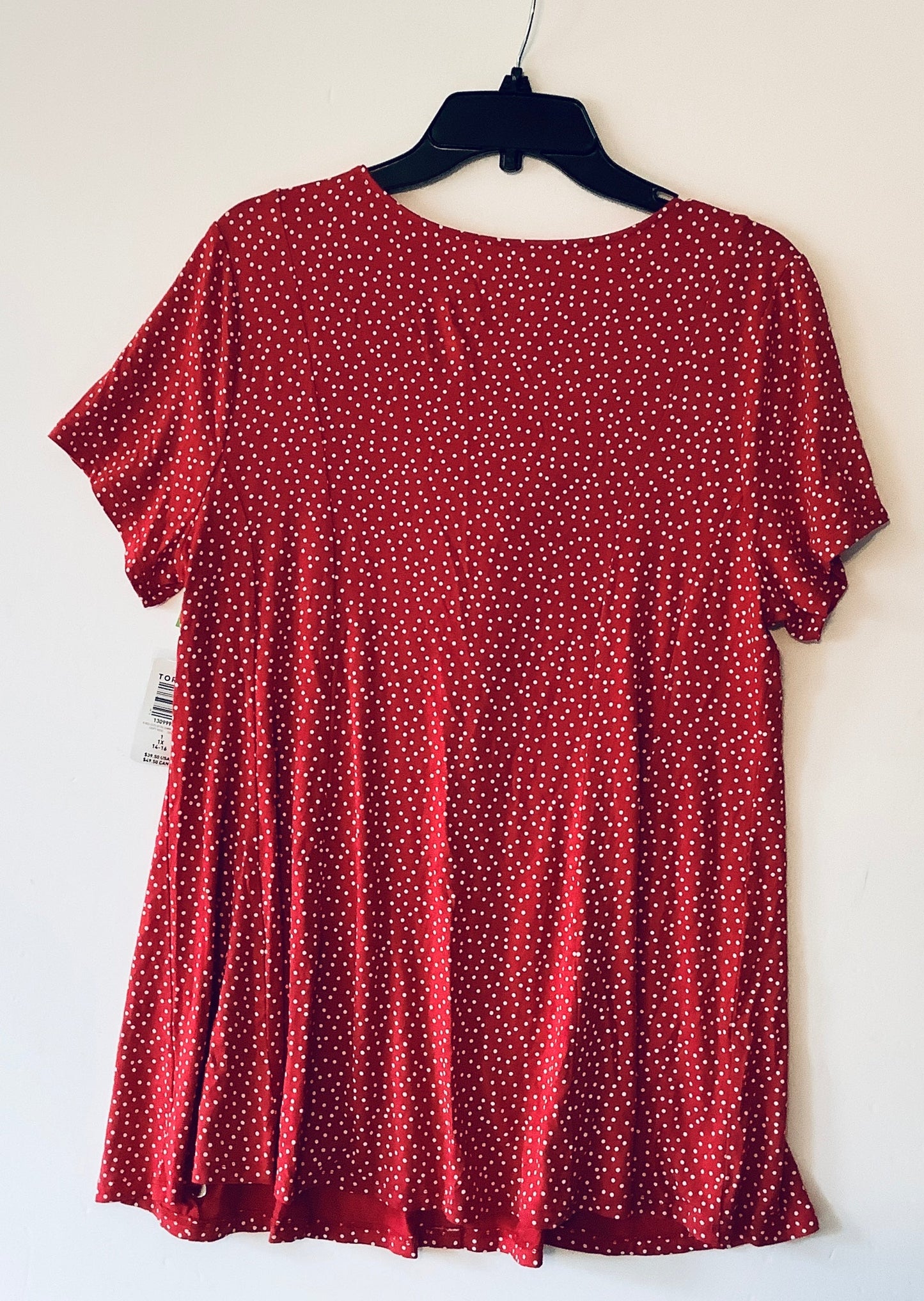 Top Short Sleeve By Torrid In Red, Size: 1x