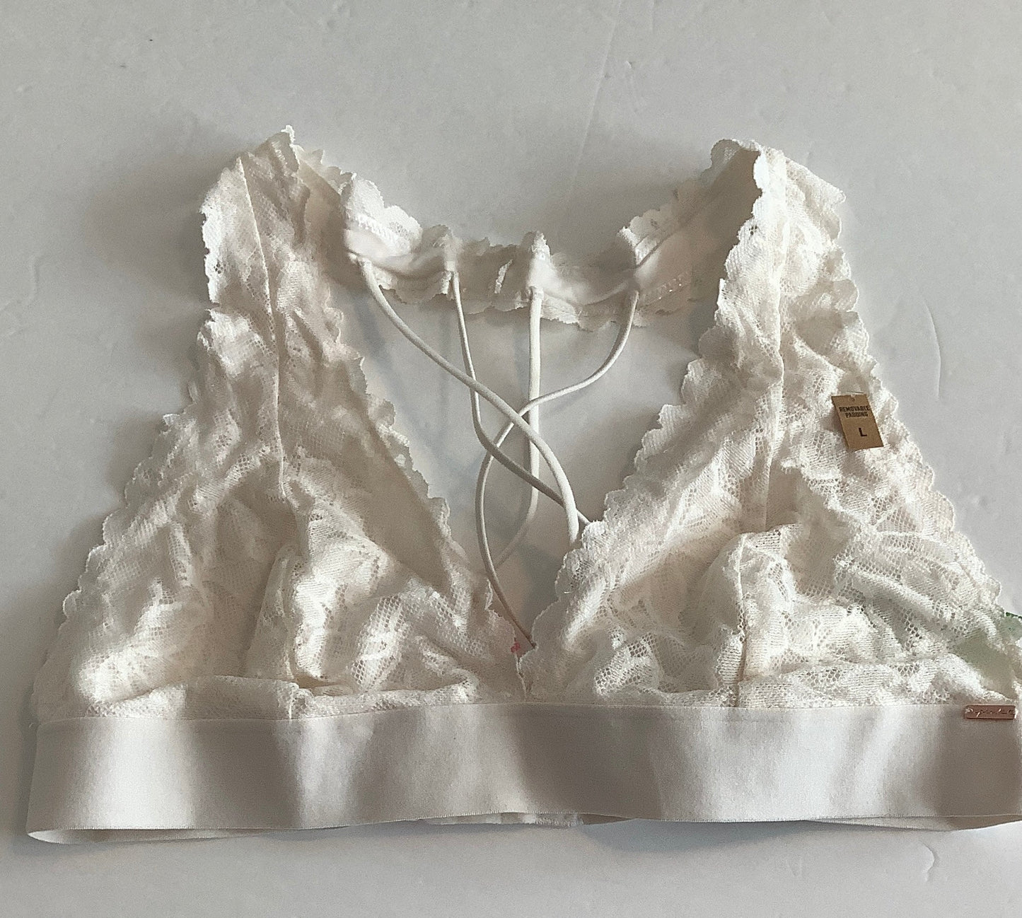 Bralette By Pink In Ivory, Size: L