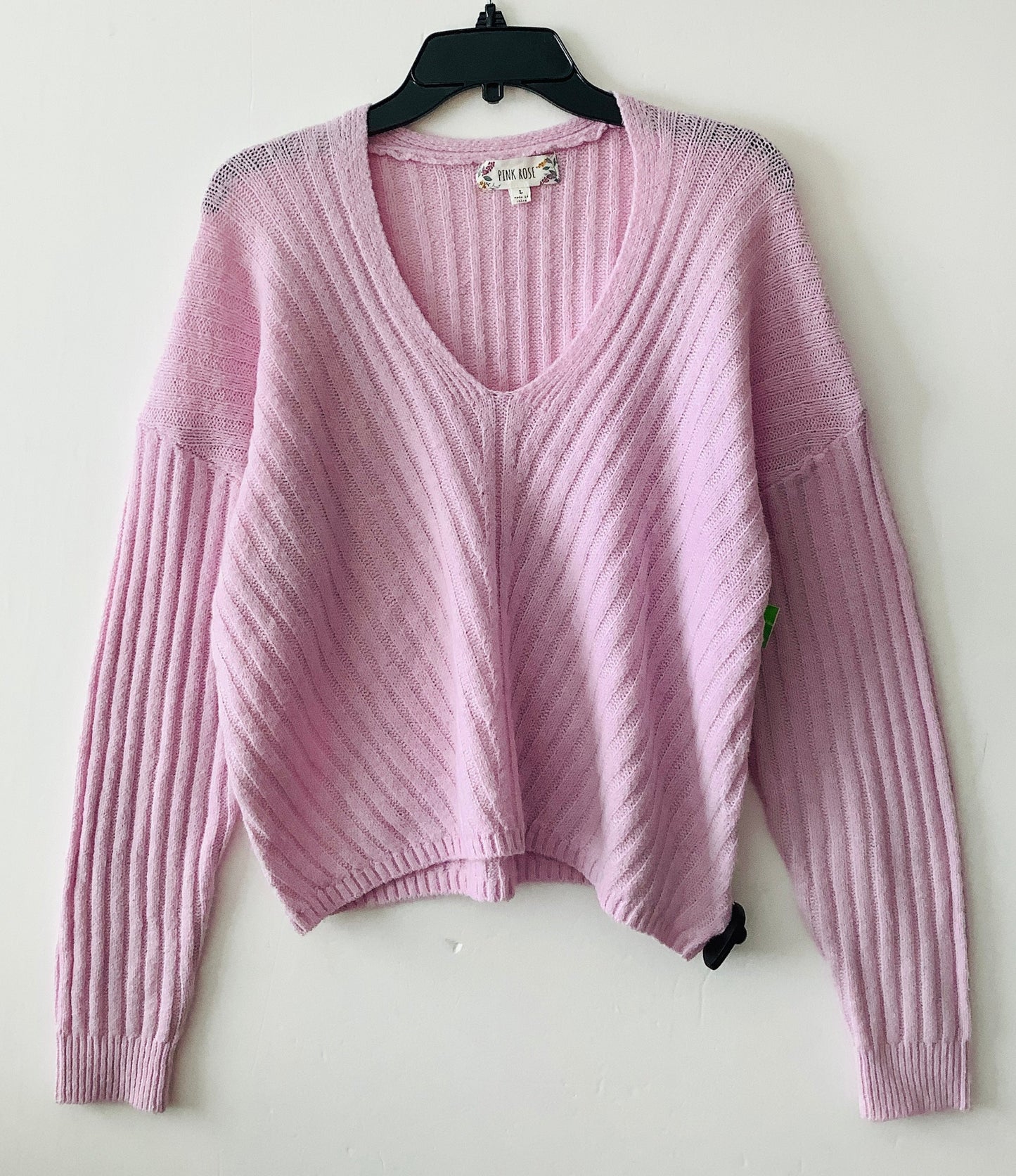 Sweater By Pink Rose In Purple, Size: L