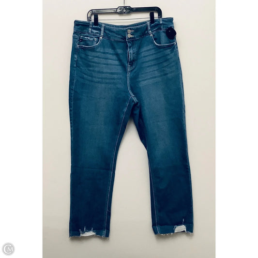 Jeans Skinny By Kancan In Blue Denim, Size: 20