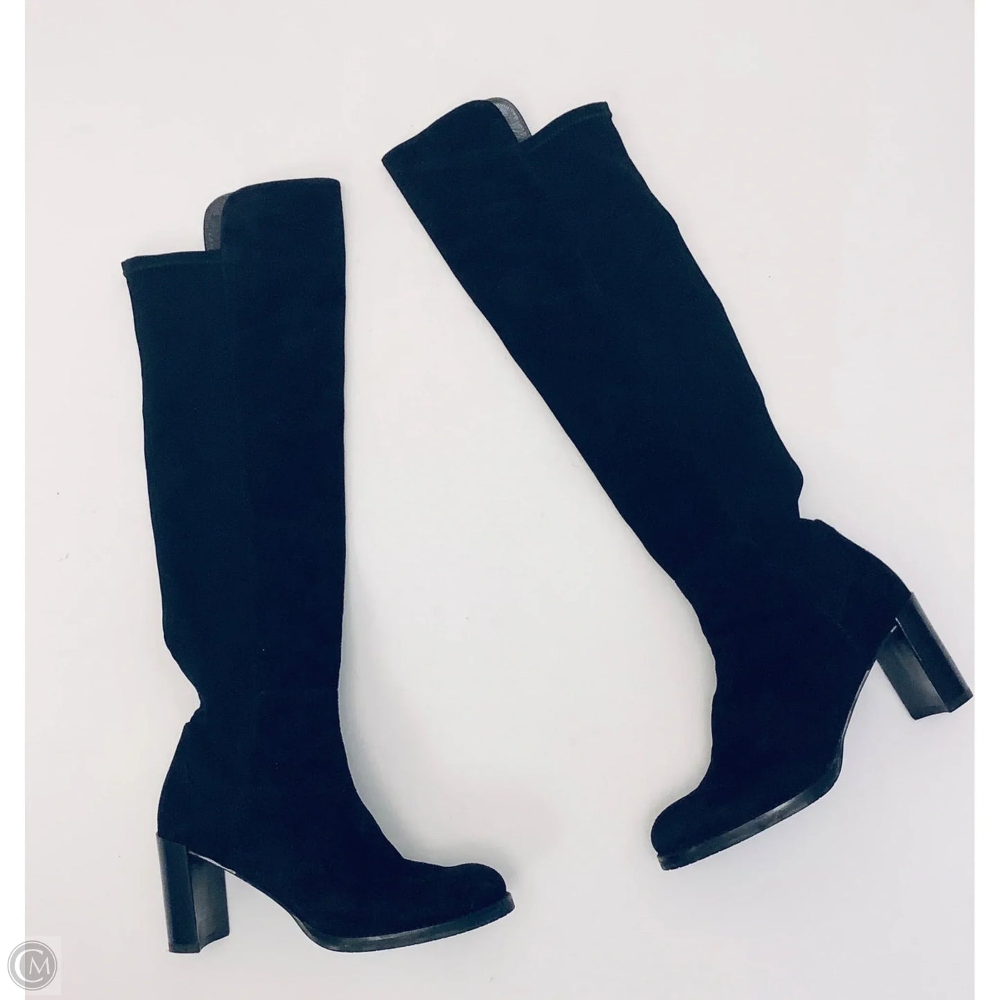 Boots Designer By Stuart Weitzman In Black, Size: 5.5