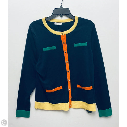 Sweater Cardigan By Charter Club In Navy, Size: L