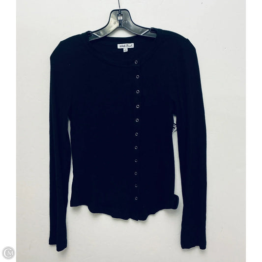 Top Long Sleeve Basic By White Birch In Black, Size: L