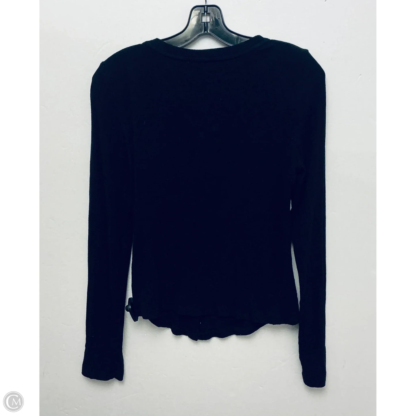 Top Long Sleeve Basic By White Birch In Black, Size: L
