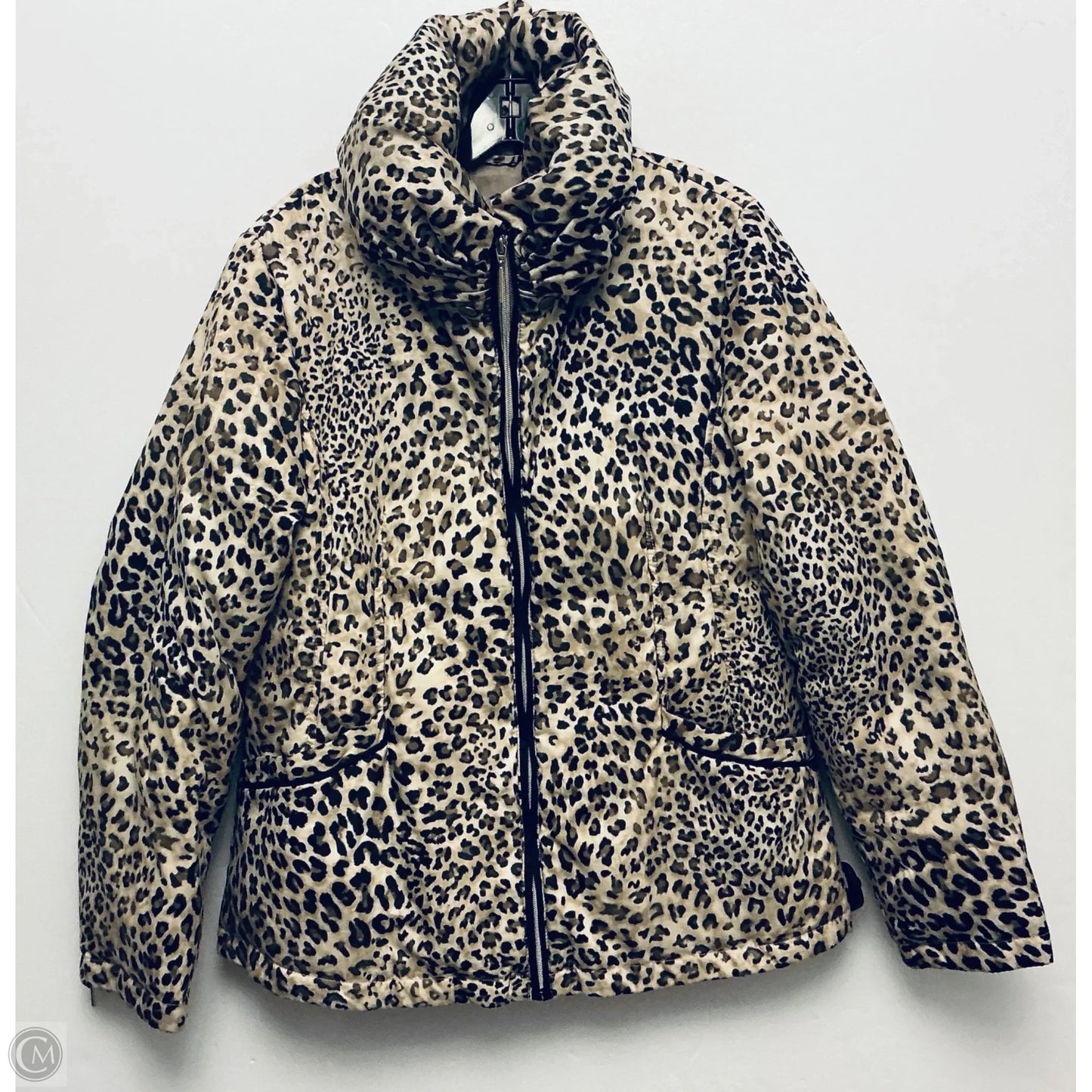 Coat Puffer & Quilted By Via Spiga In Animal Print, Size: L