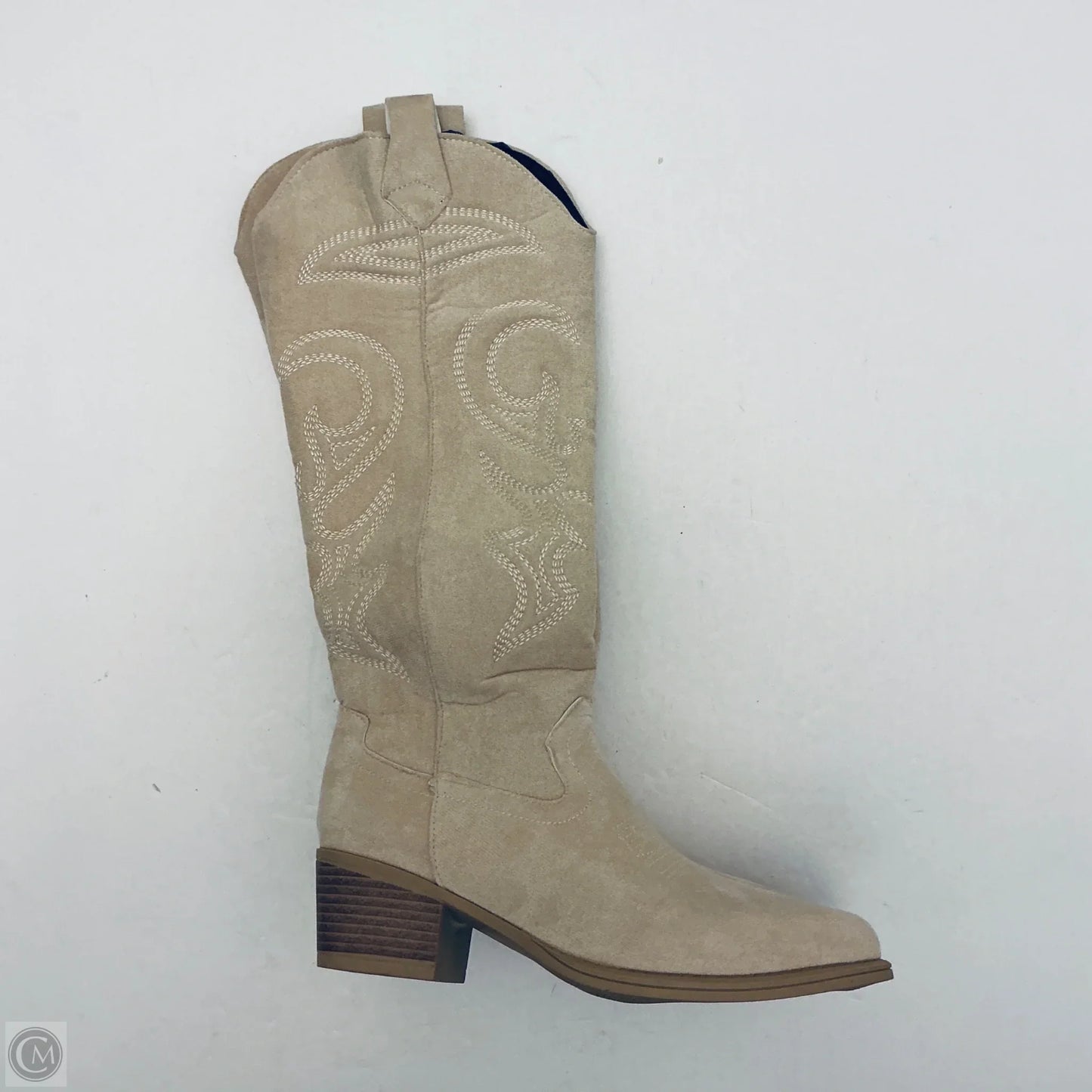 Boots Western By Clothes Mentor In Beige, Size: 8.5