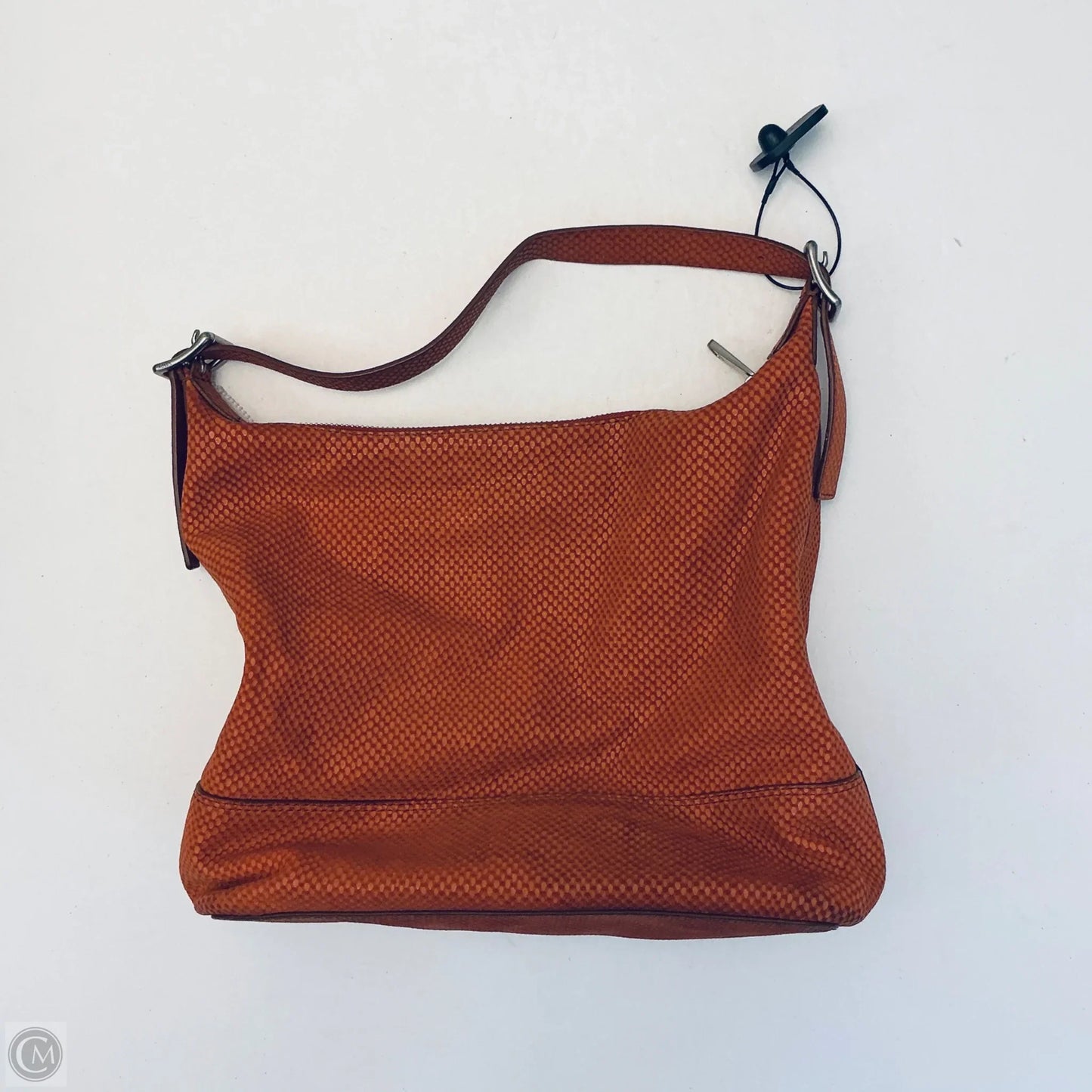 Handbag Leather By Fossil, Size: Medium