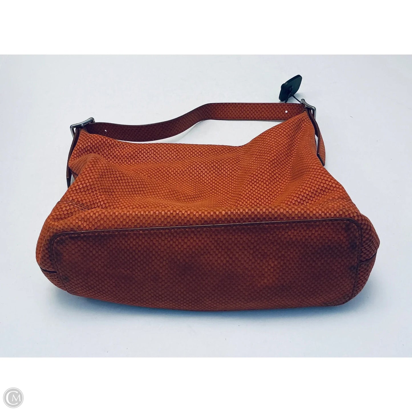 Handbag Leather By Fossil, Size: Medium