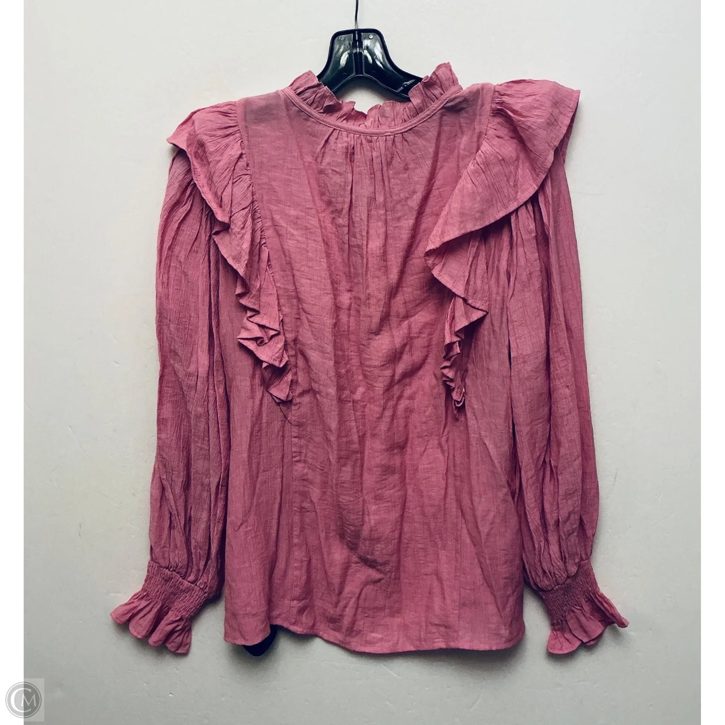 Top Long Sleeve By Entro In Pink, Size: M