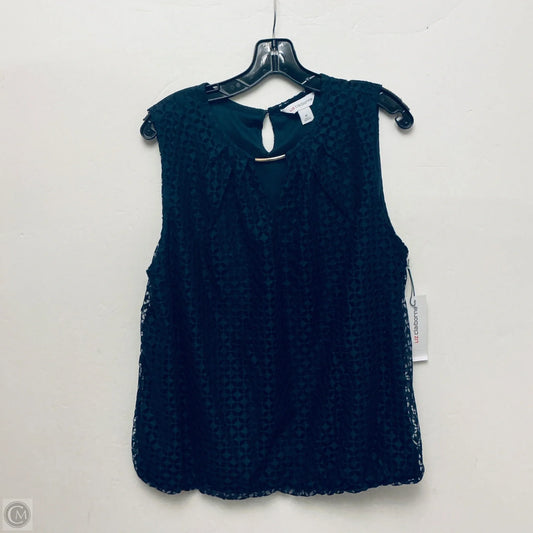 Top Sleeveless By Liz Claiborne In Navy, Size: Xl