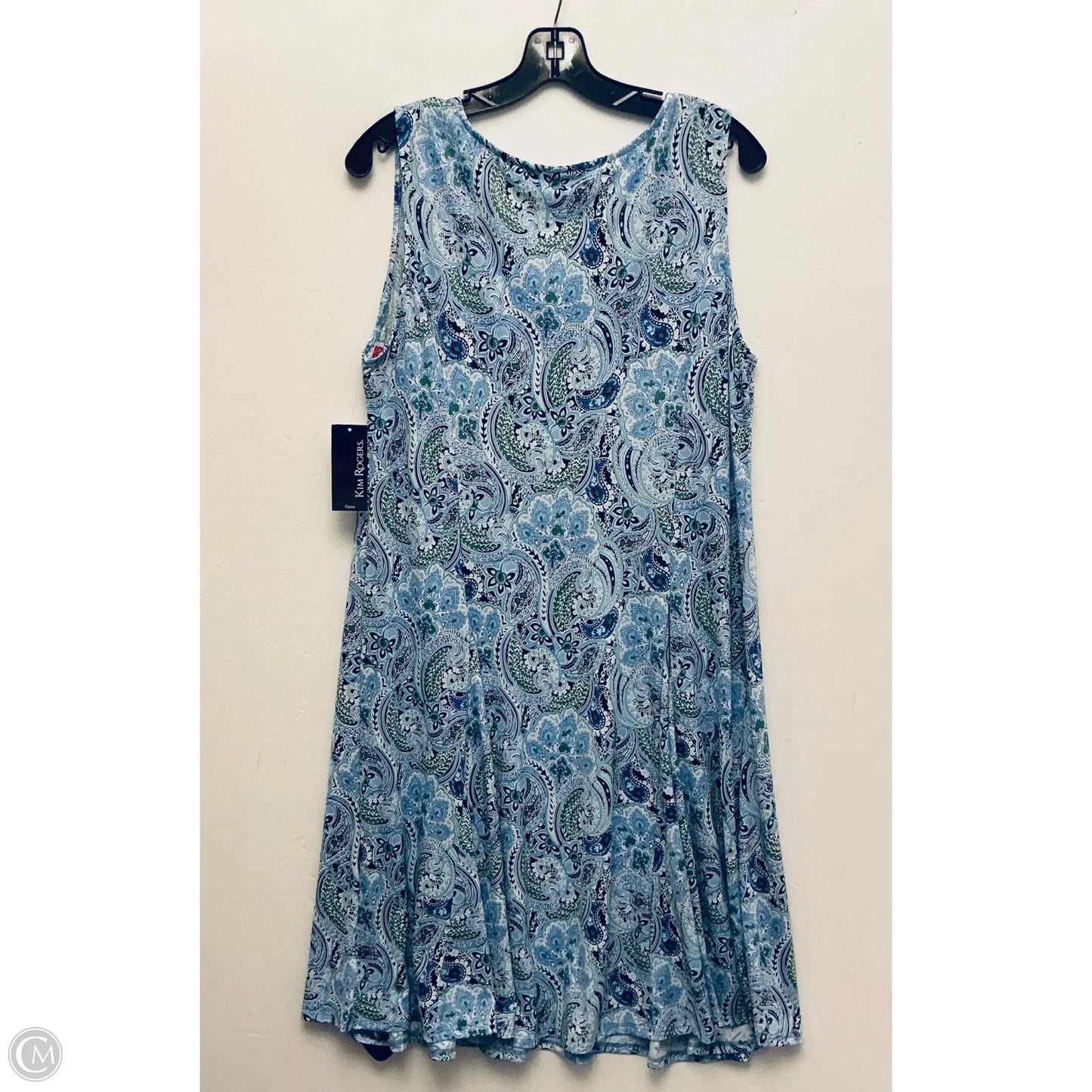 Dress Casual Short By Kim Rogers In Blue, Size: 1x