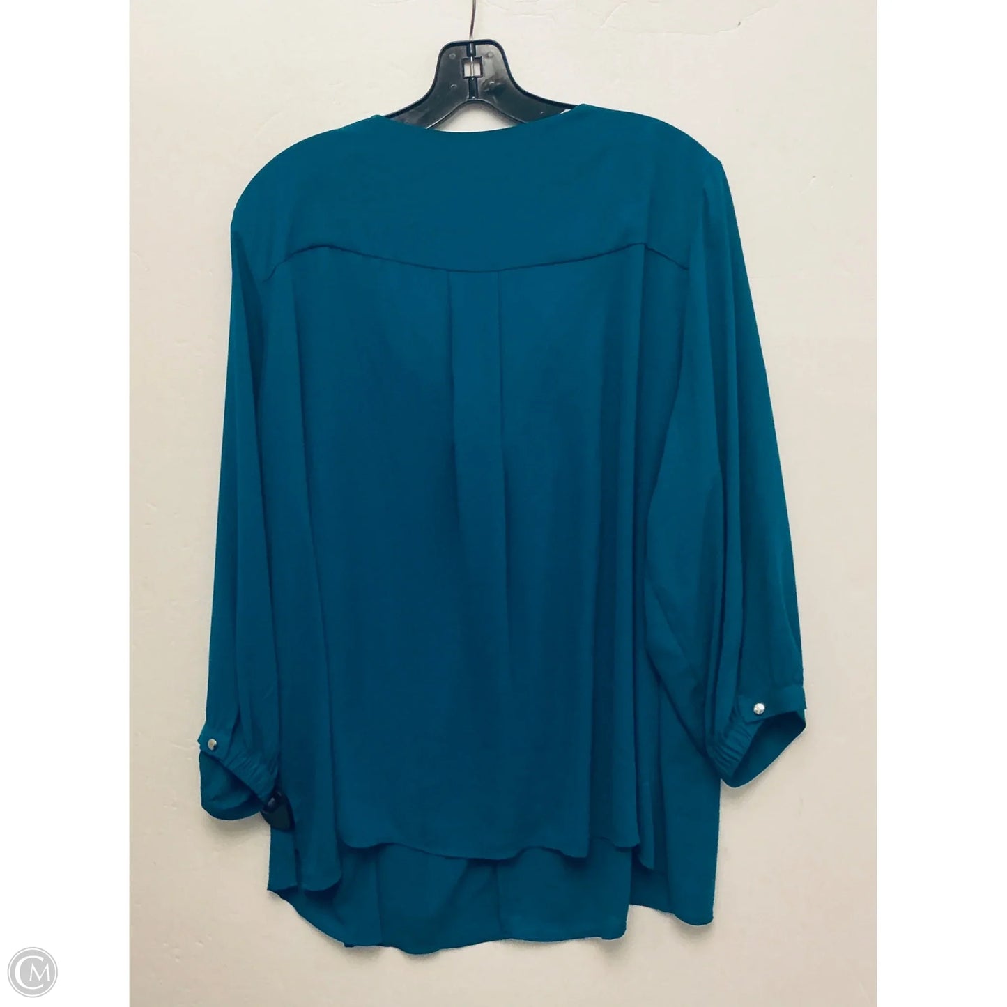 Top Short Sleeve By Avenue In Blue, Size: 2x