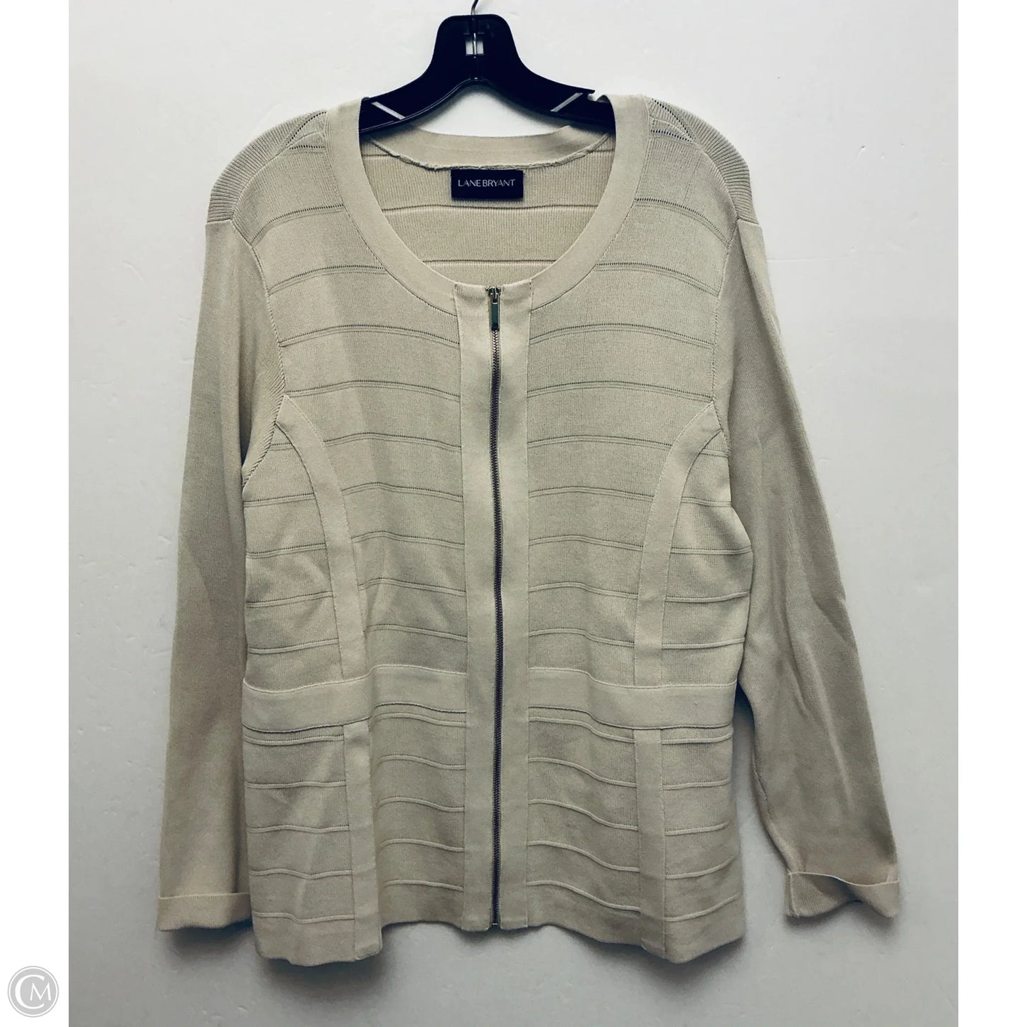 Sweater By Lane Bryant In Cream, Size: Xxl