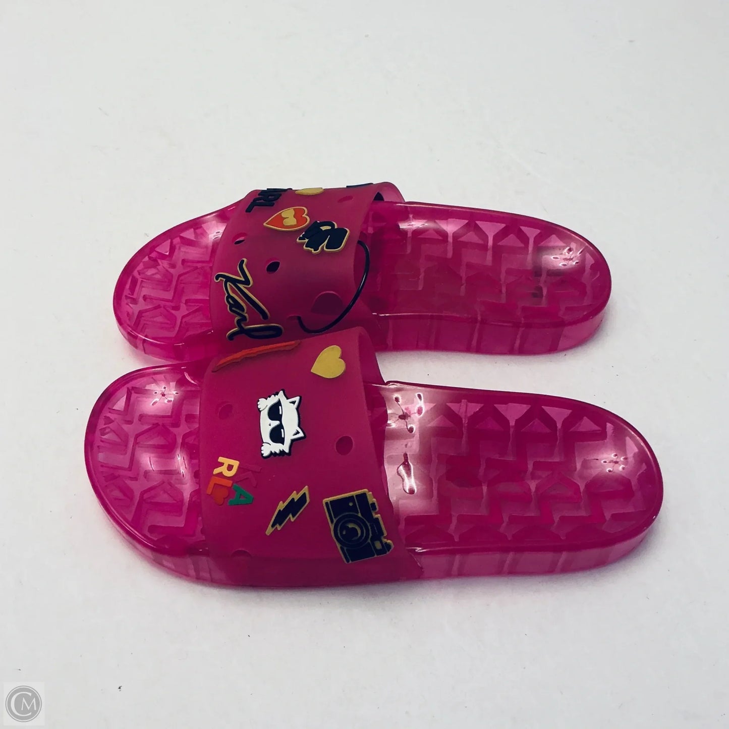 Sandals Designer By Karl Lagerfeld In Pink, Size: 6