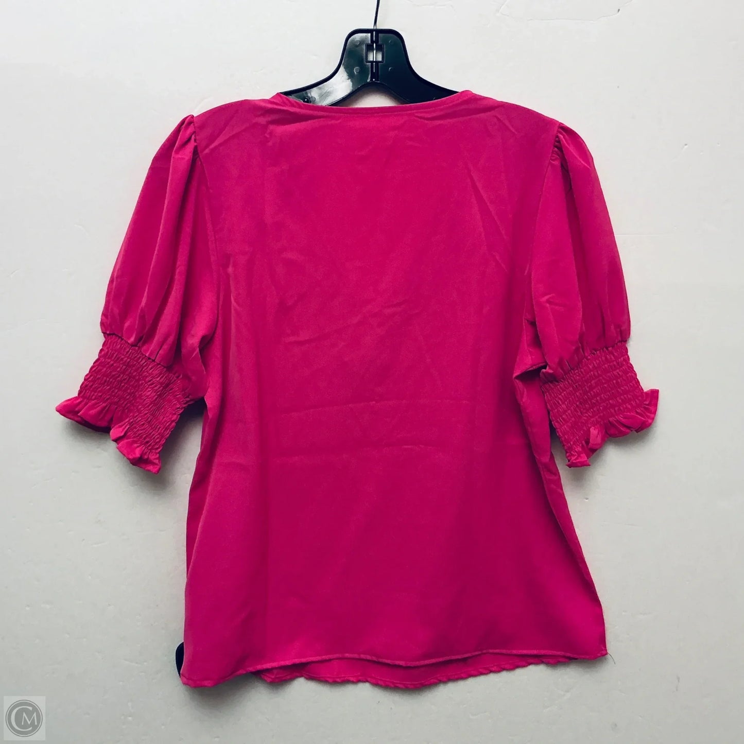 Top Short Sleeve By Cme In Pink, Size: S