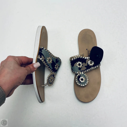 Sandals Flip Flops By Jack Rogers In Camouflage Print, Size: 6