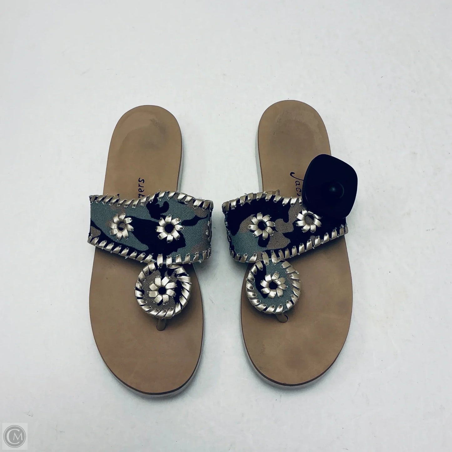 Sandals Flip Flops By Jack Rogers In Camouflage Print, Size: 6