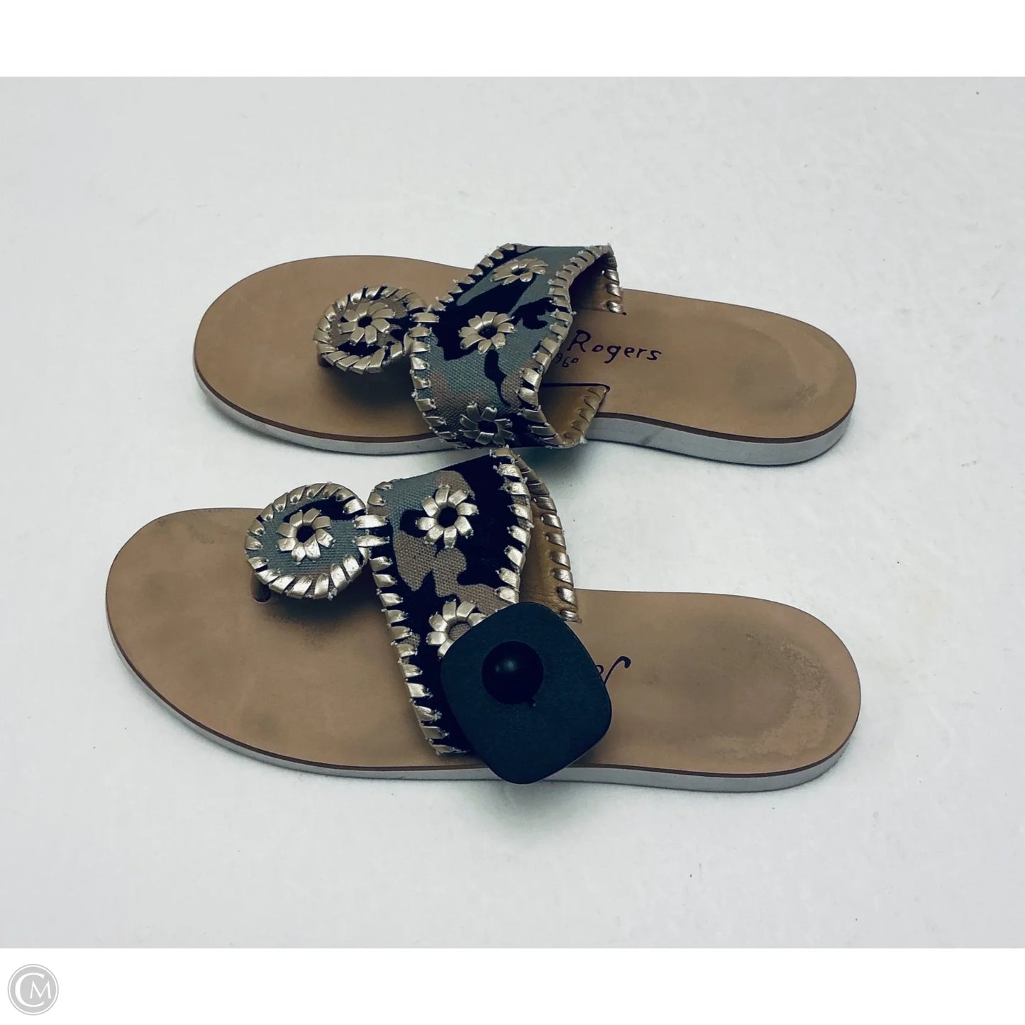 Sandals Flip Flops By Jack Rogers In Camouflage Print, Size: 6