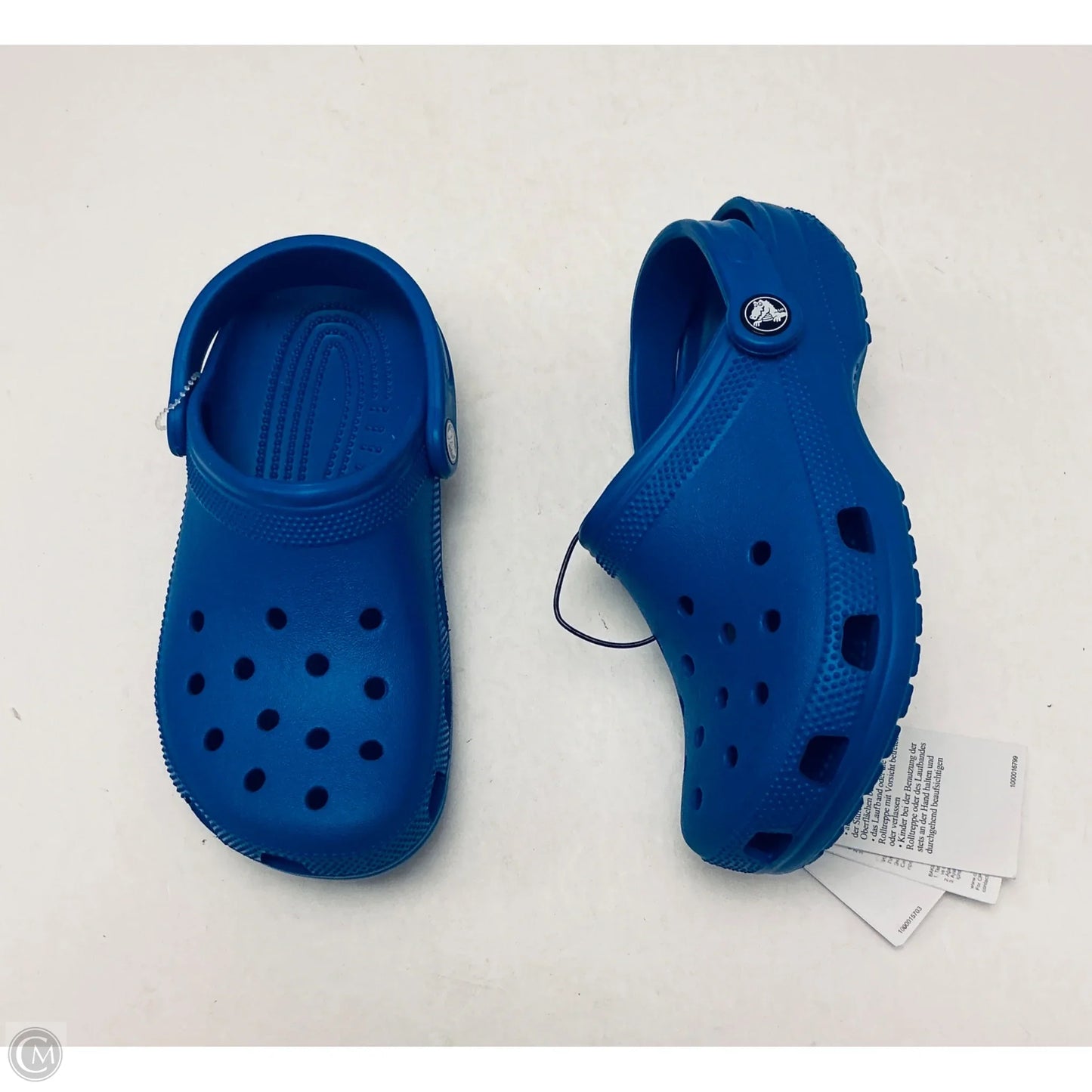 Shoes Flats By Crocs In Blue, Size: 6