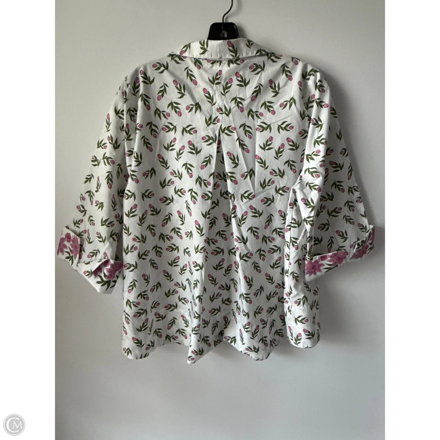 Top Short Sleeve By Crown And Ivy In Floral Print, Size: Xl
