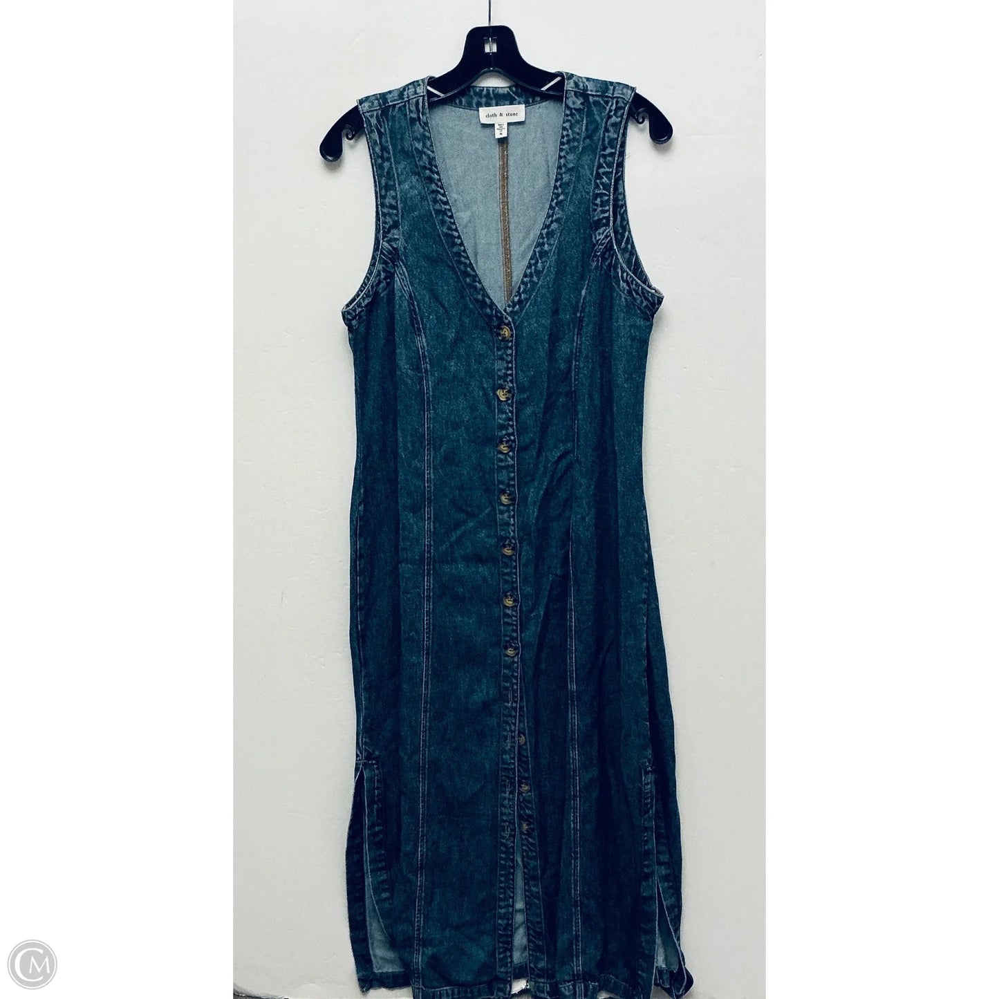 Dress Casual Maxi By Cloth & Stone In Blue Denim, Size: M