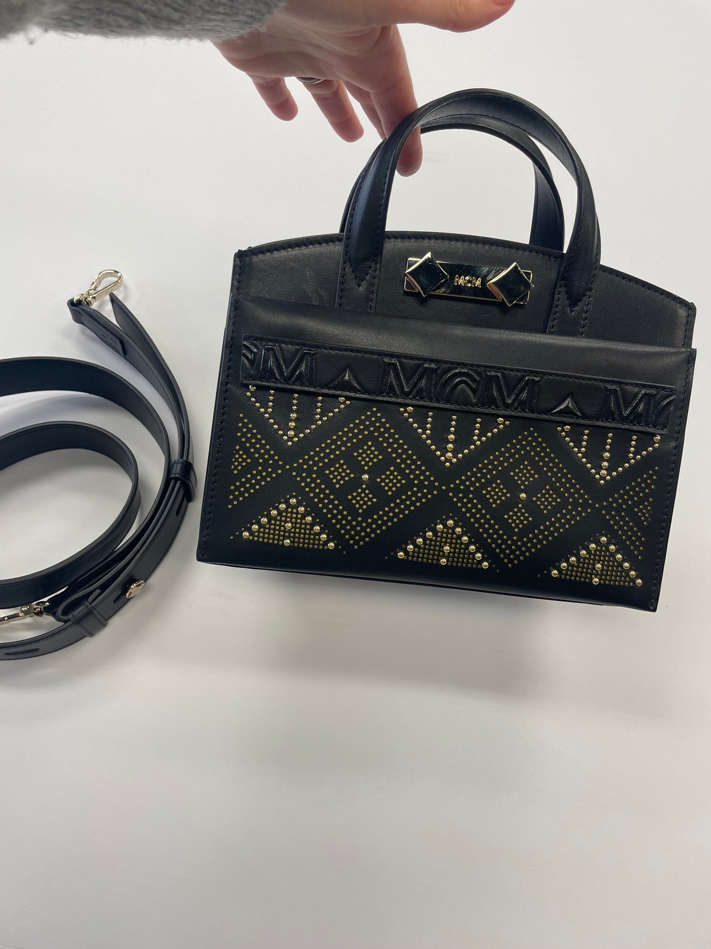 Handbag Luxury Designer By Mcm  Size: Small