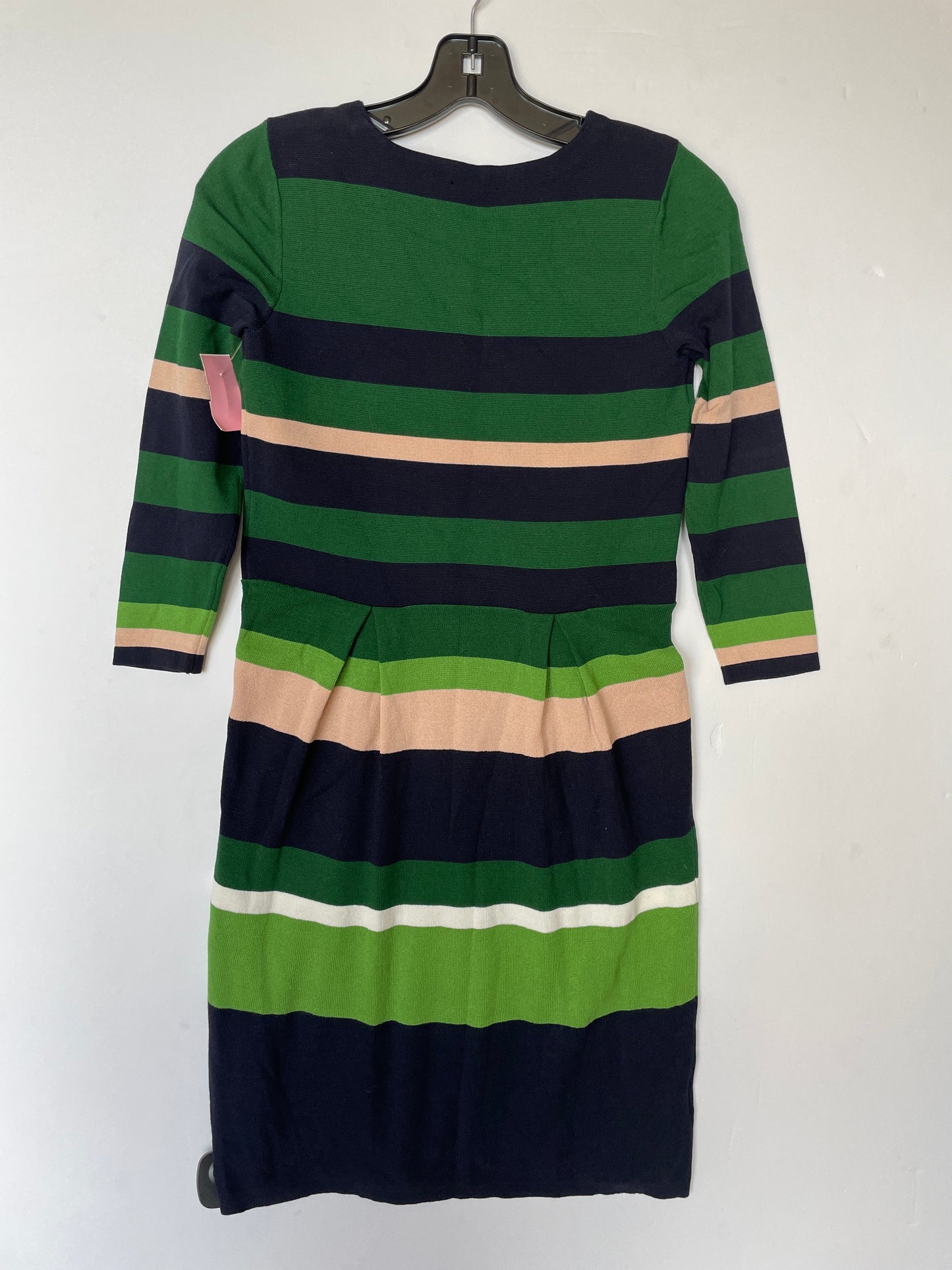 Striped Pattern Dress Casual Midi Ann Taylor, Size Petite   Xs