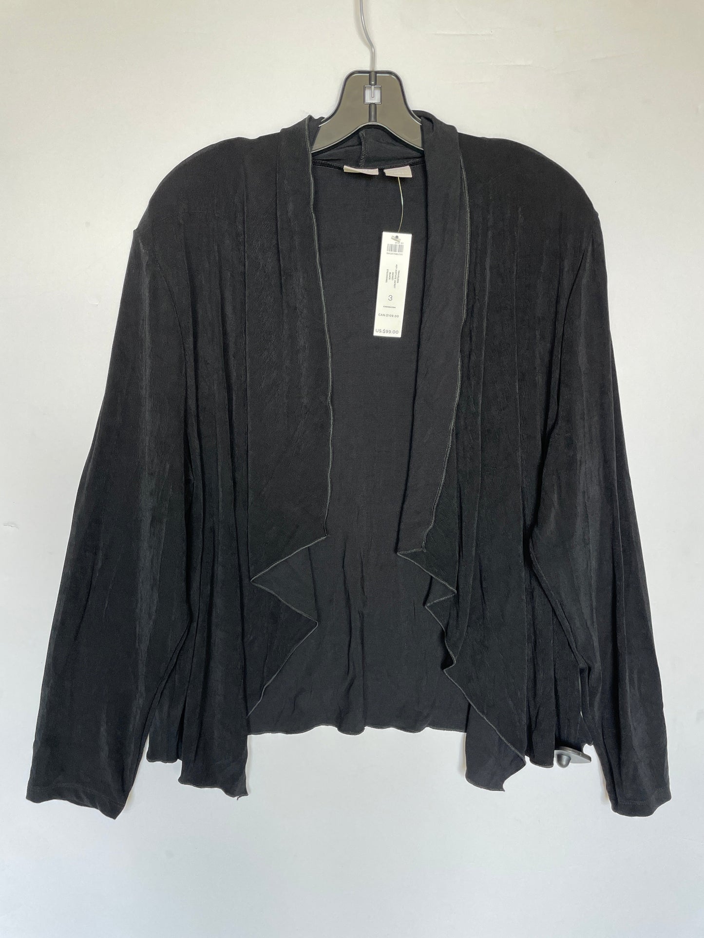 Black Sweater Cardigan Chicos, Size Xl