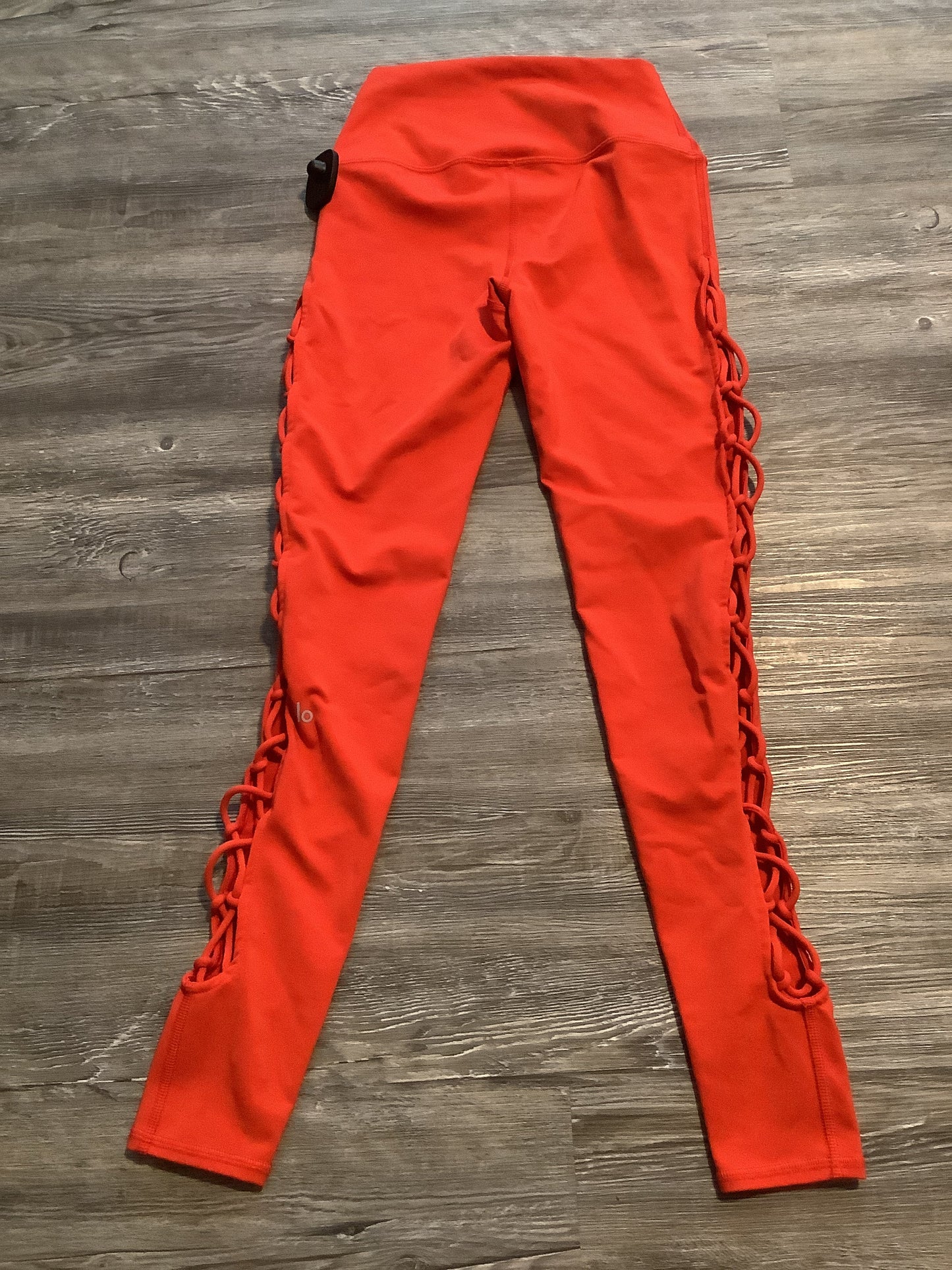 Red Athletic Leggings Alo, Size Xxs