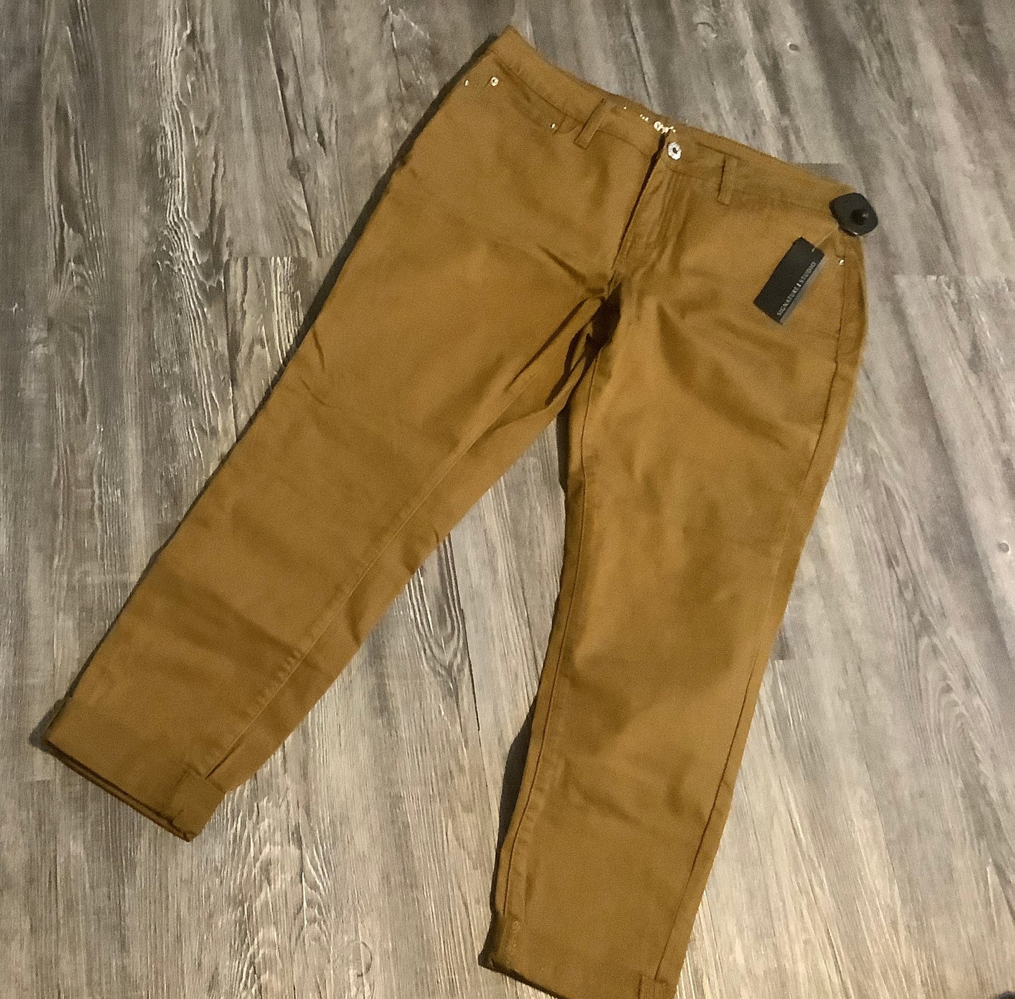 Jeans Skinny By Signature Studio In Brown, Size: 14