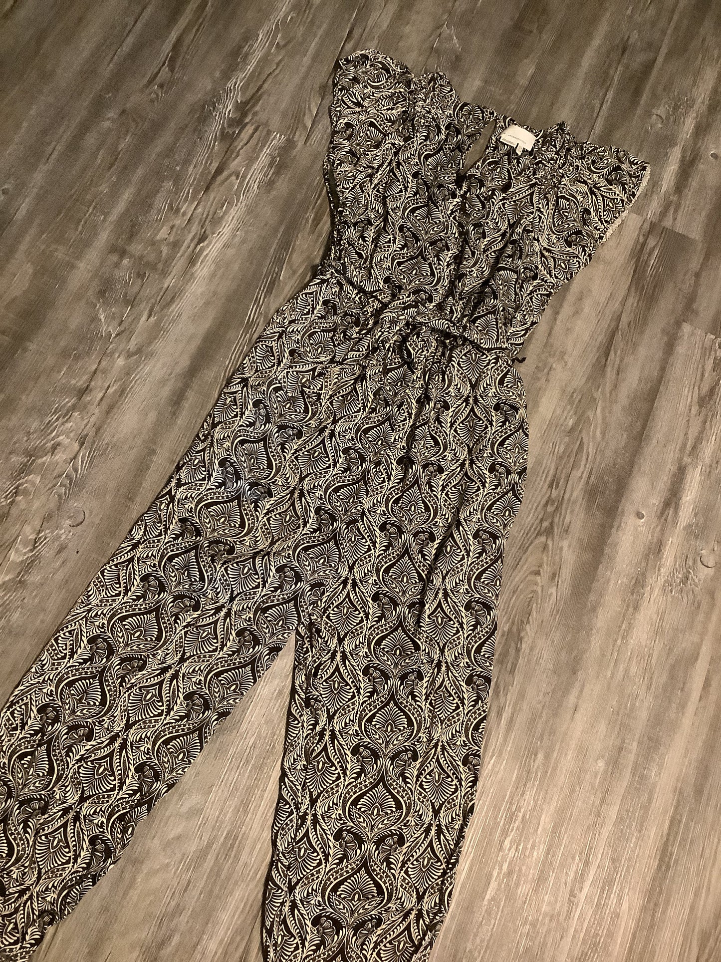 Jumpsuit By Anthropologie In Black & Cream, Size: S