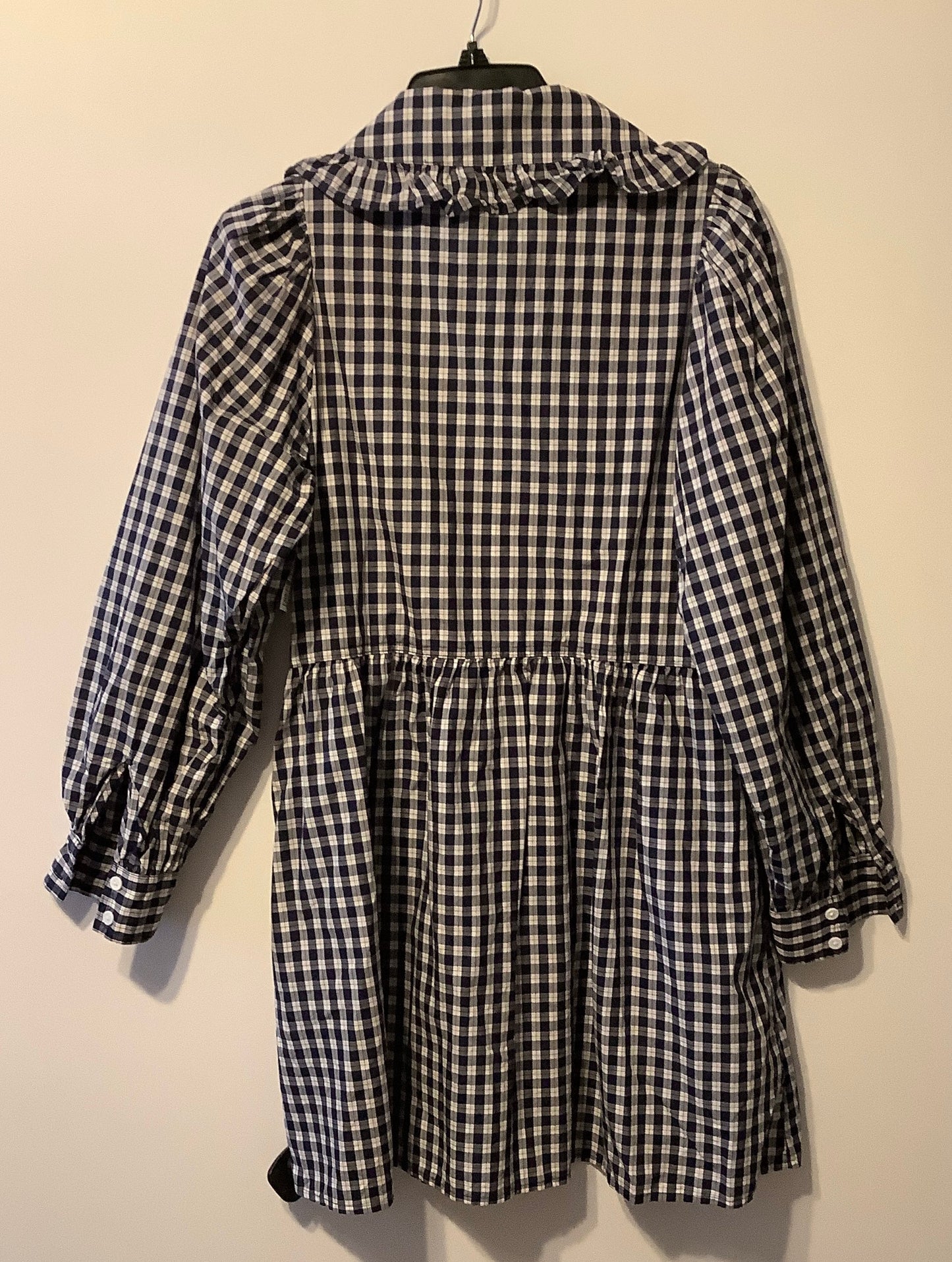 Dress Casual Midi By Levis In Checkered Pattern, Size: S