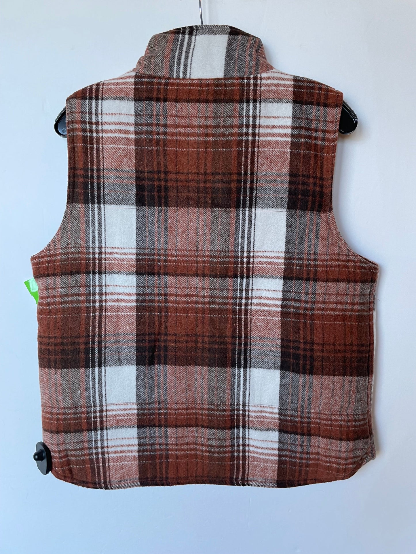 Vest Fleece By Staccato In Plaid Pattern, Size: L