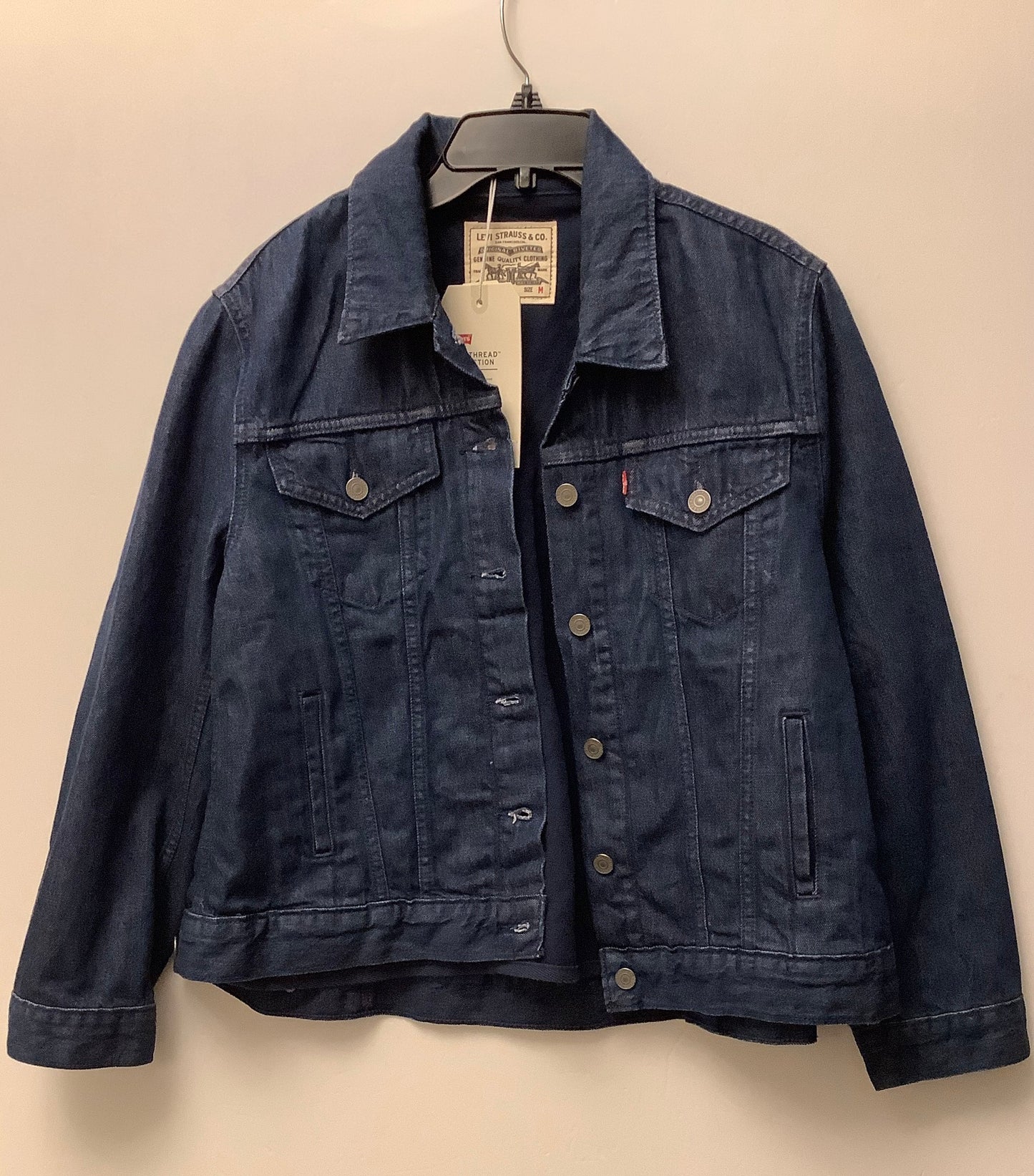 Jacket Denim By Levis In Blue Denim, Size: M