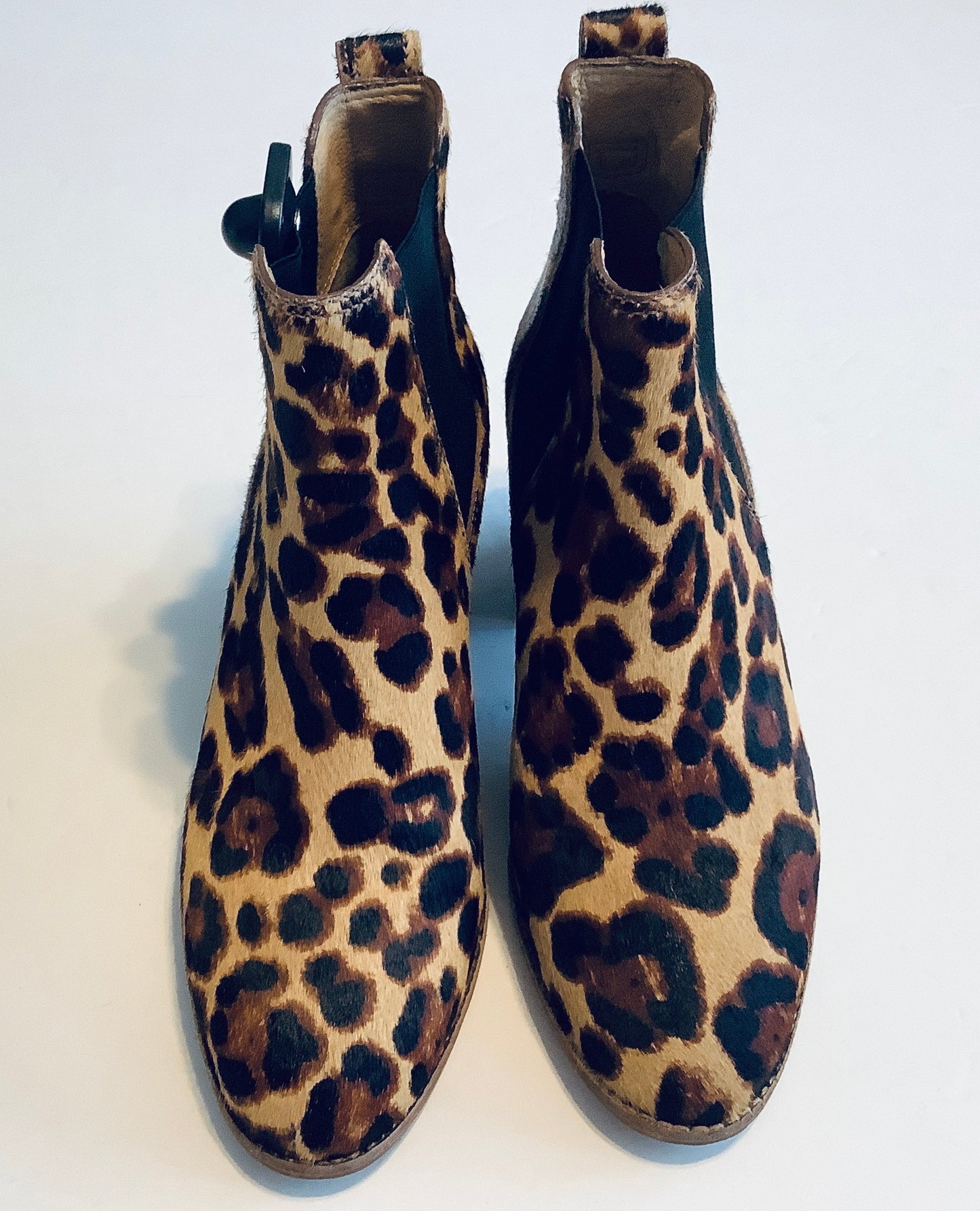 Boots Ankle Heels By Madewell In Animal Print, Size: 7