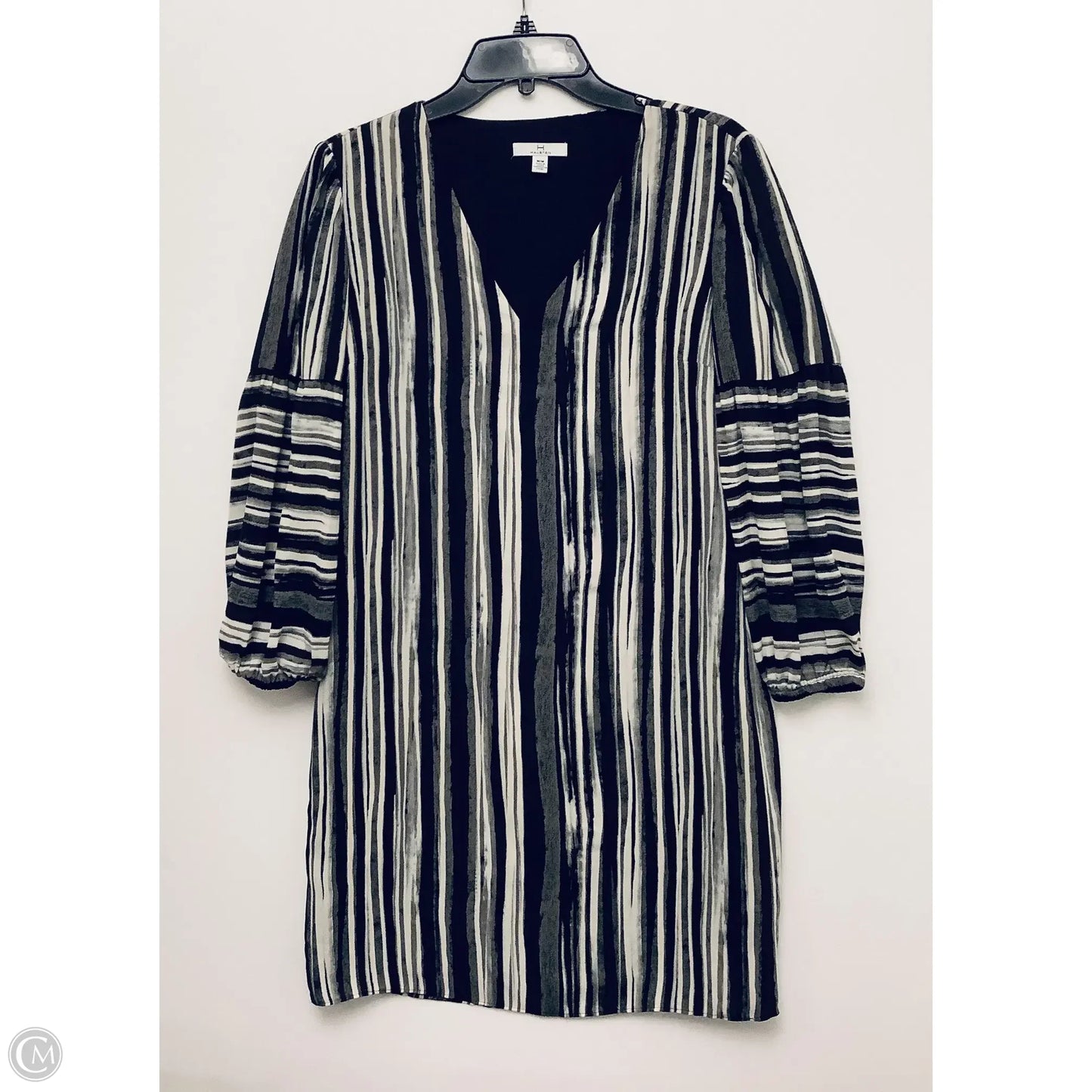Dress Designer By Halston In Striped Pattern, Size: M
