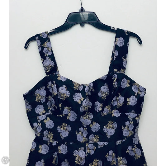 Romper By Storia In Black & Purple, Size: L